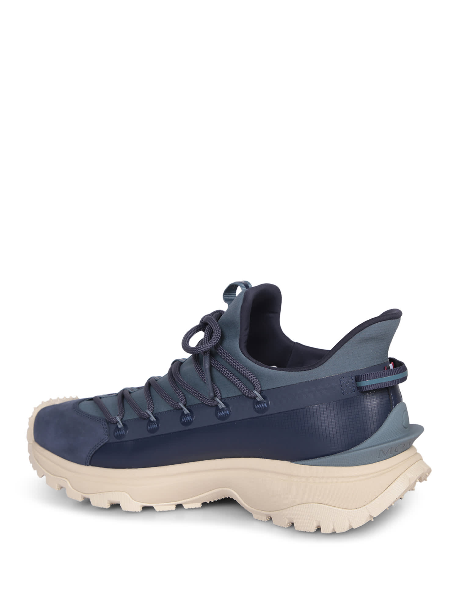 Shop Moncler Trailgrip Lite2 Blue/black Low Sneakers