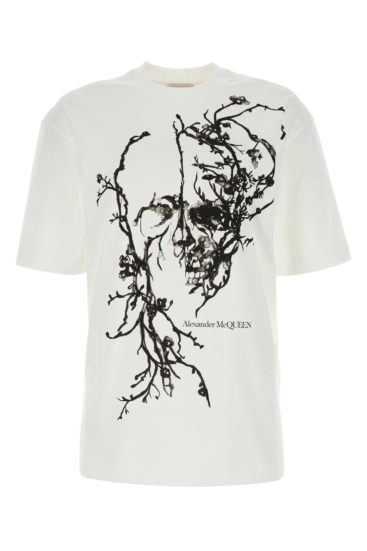 Shop Alexander Mcqueen White Cotton Oversize T-shirt