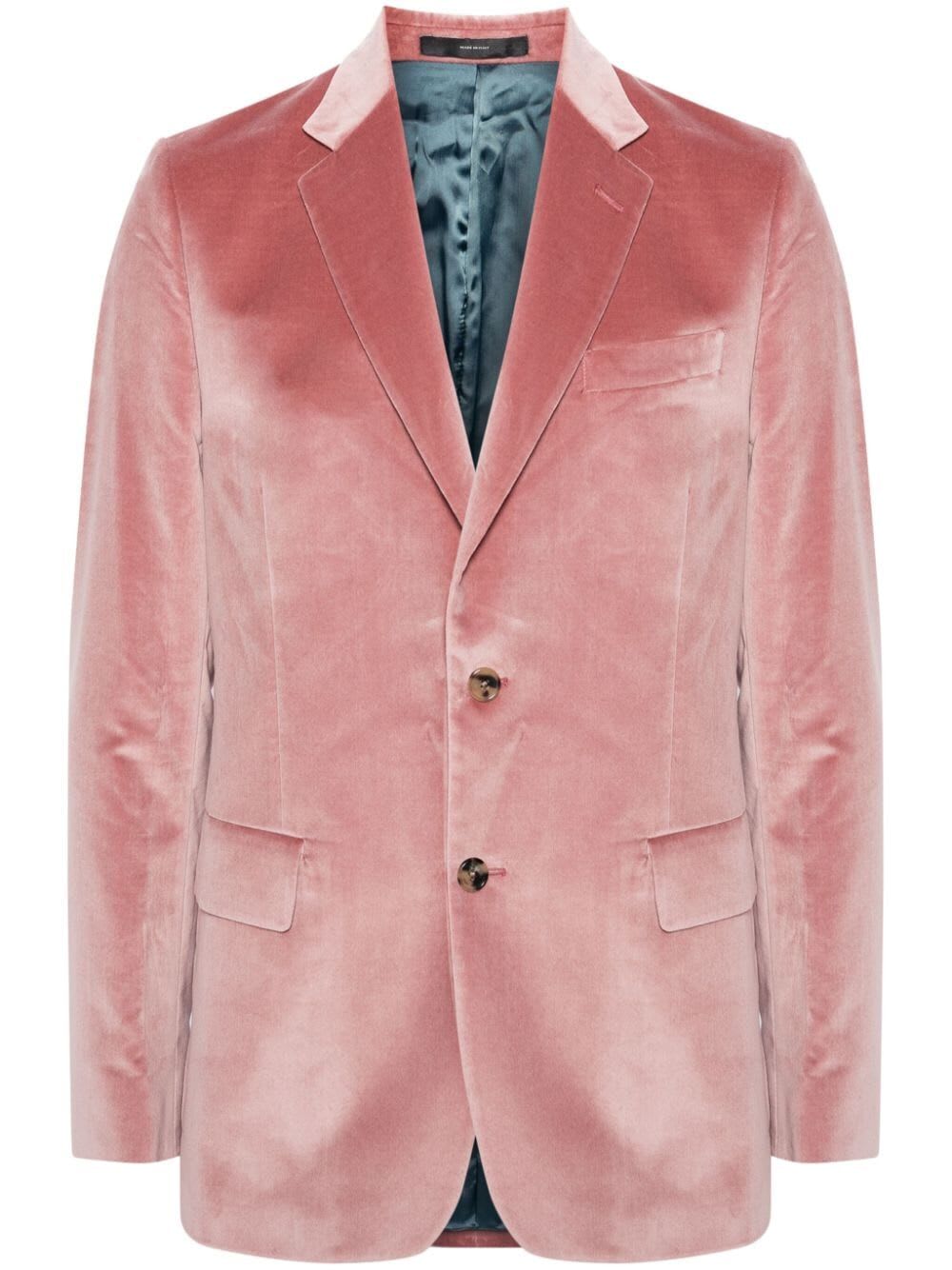 Shop Paul Smith Mens Tailored Fit Two Buttons Jacket In Pink