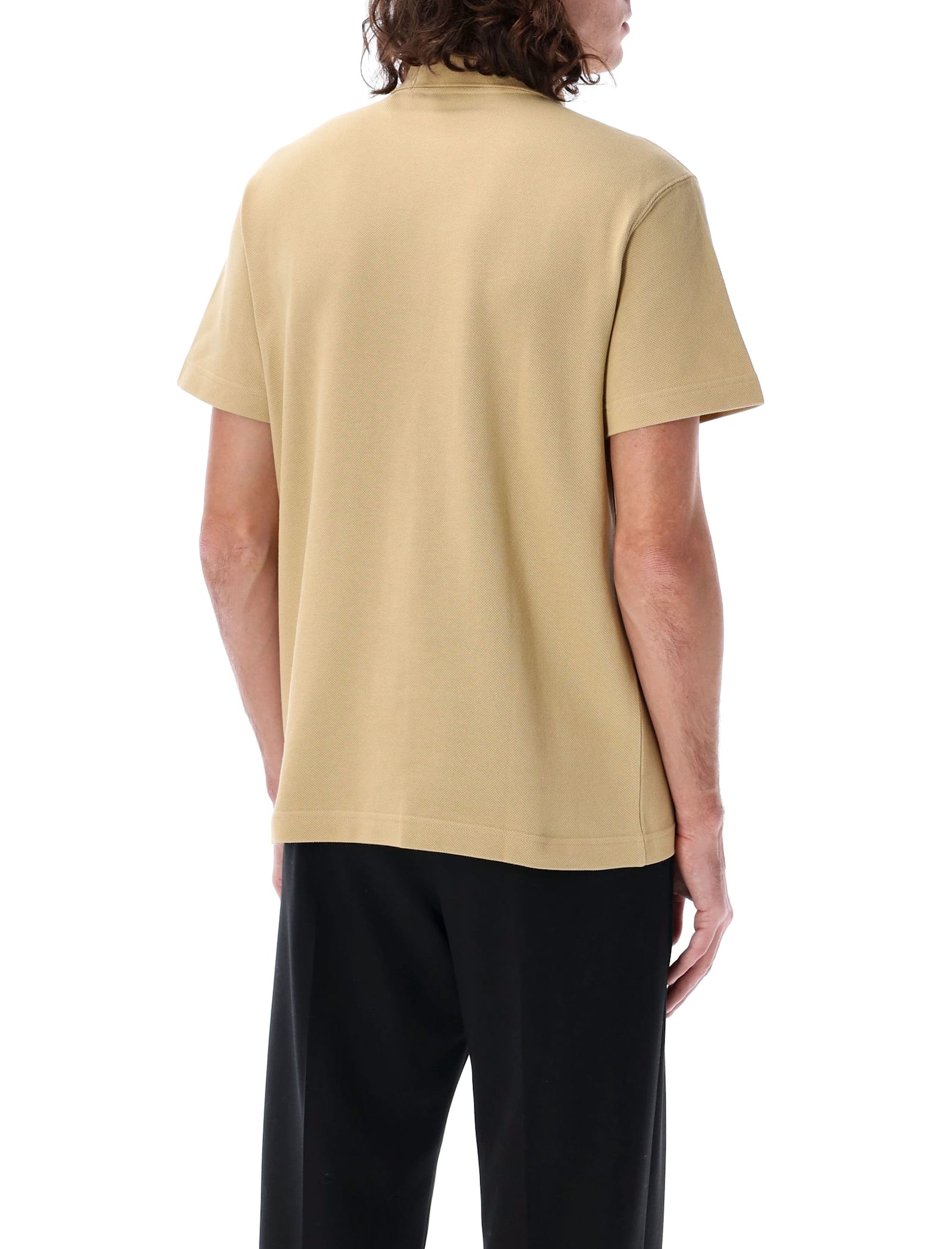 Burberry Men's Polo Shirt In Beige