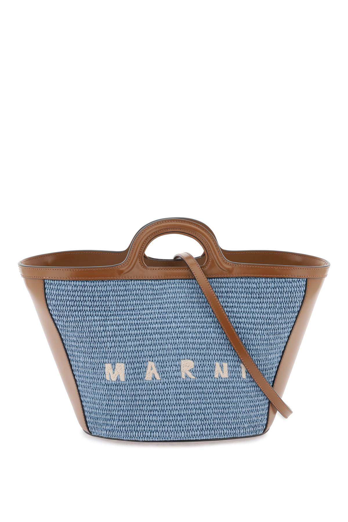 Shop Marni Tropicalia Small Handbag In Nero
