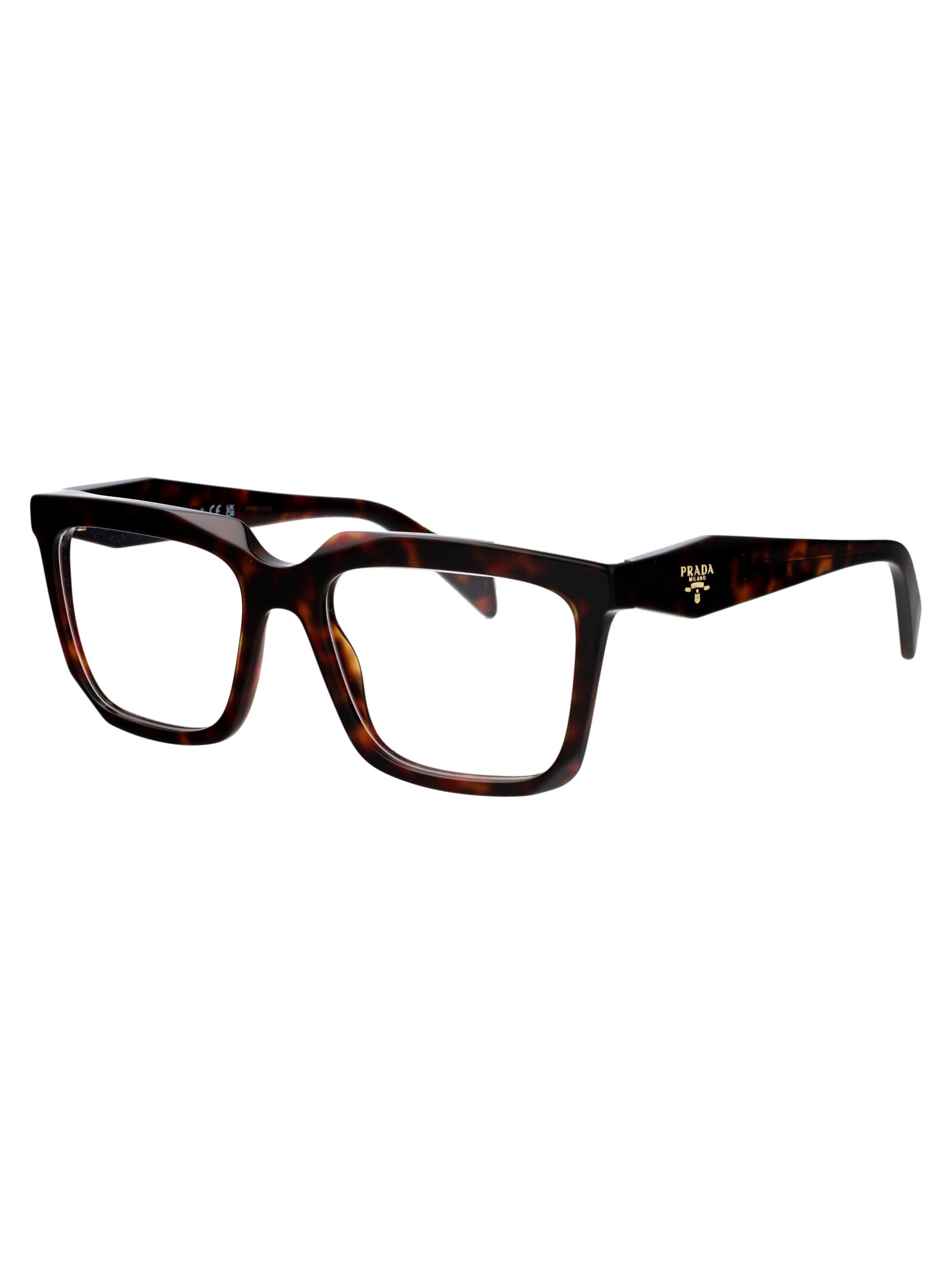 Shop Prada 0pr A19v Glasses In 17n1o1 Root Tortoise