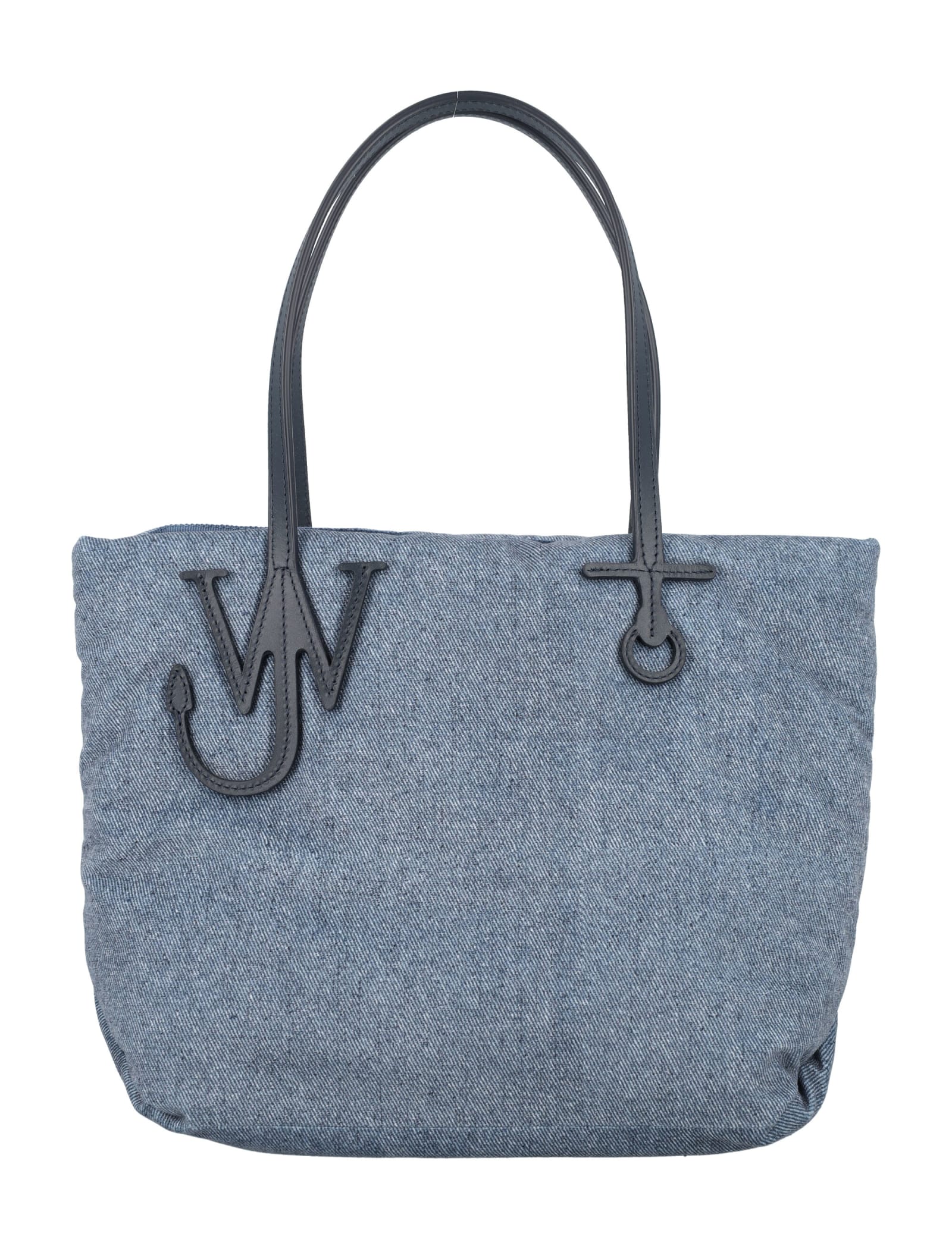 Shop Jw Anderson Small Puffy Anchor Tote Bag In Blue