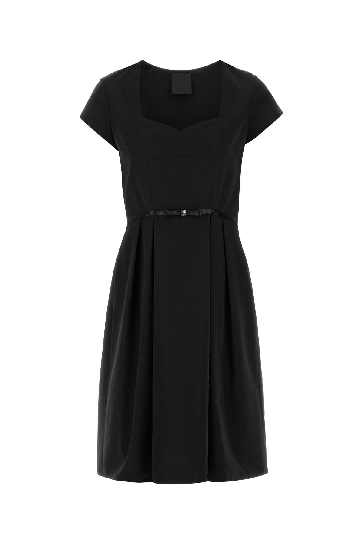 Shop Givenchy Black Taffetas Mini Dress