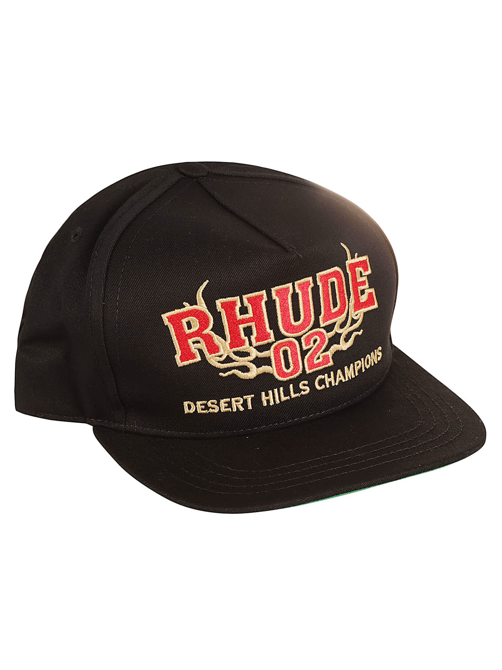 Shop Rhude Desert Hill Hat In Nero