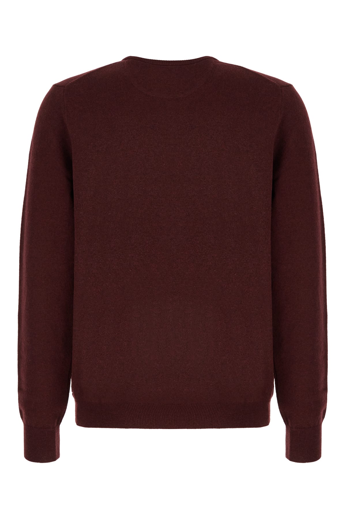 Shop Polo Ralph Lauren Burgundy Wool Sweater In Aged Wine Heather