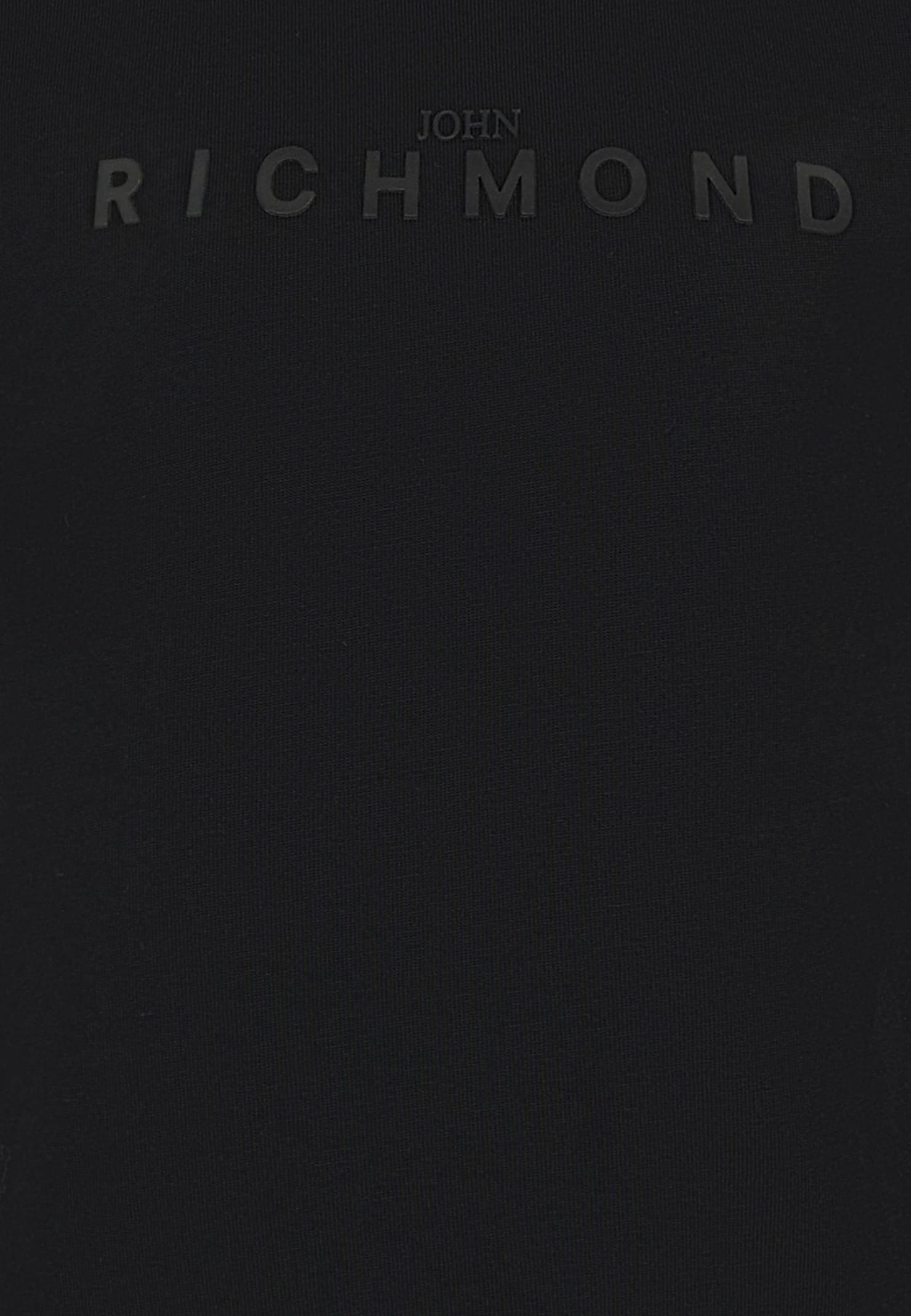 Richmond Black T-shirt For Kids With Logo In Black