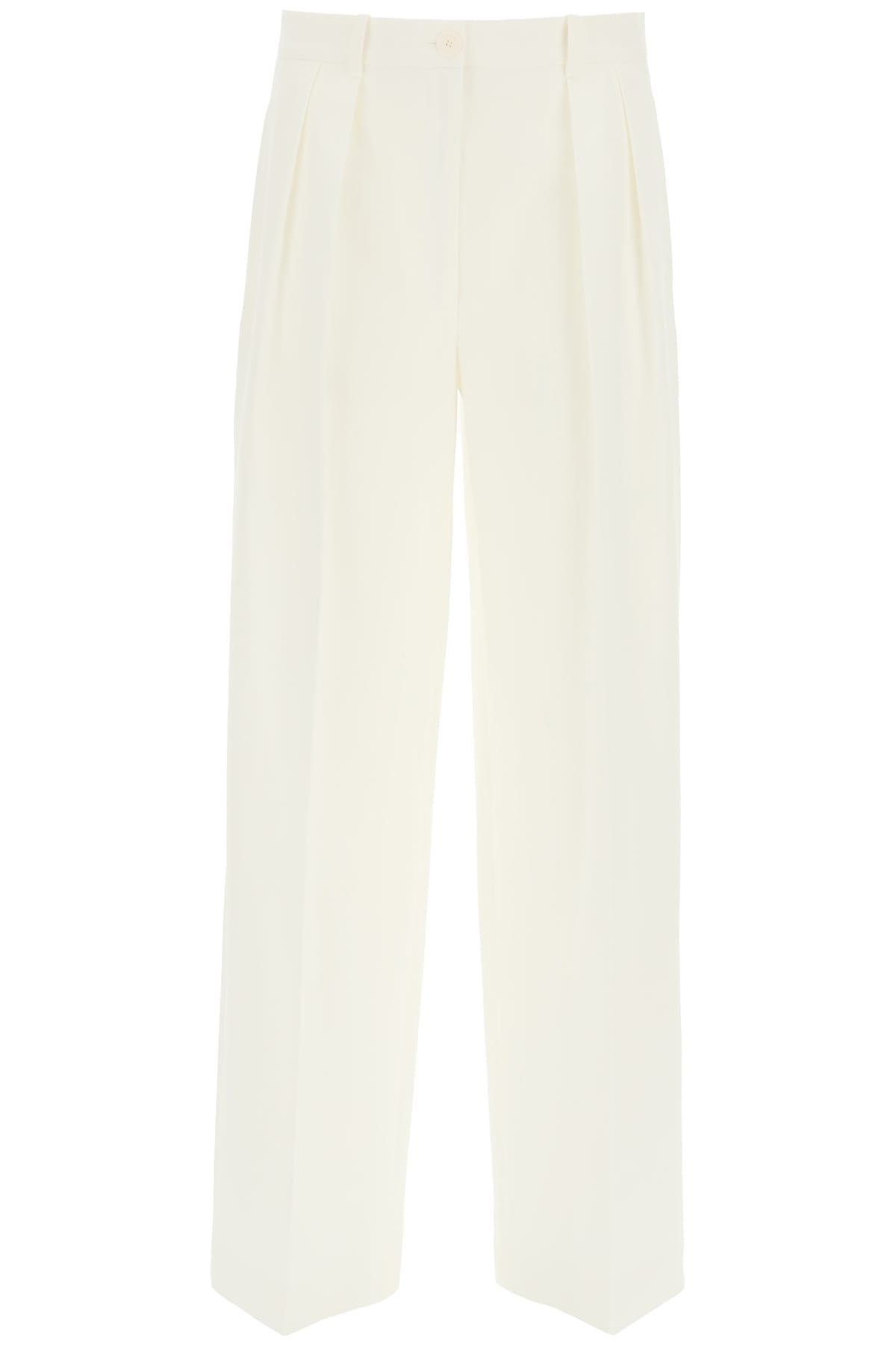 The Row Igor Cotton Trousers In White (white)