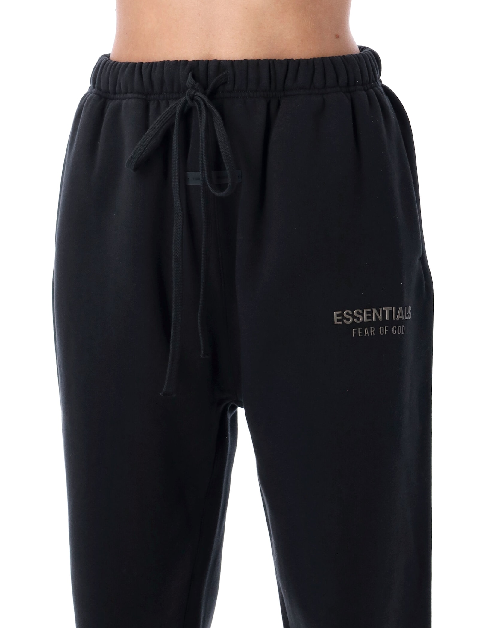 Fear Of God Black  Essentials Sweatpants In Black