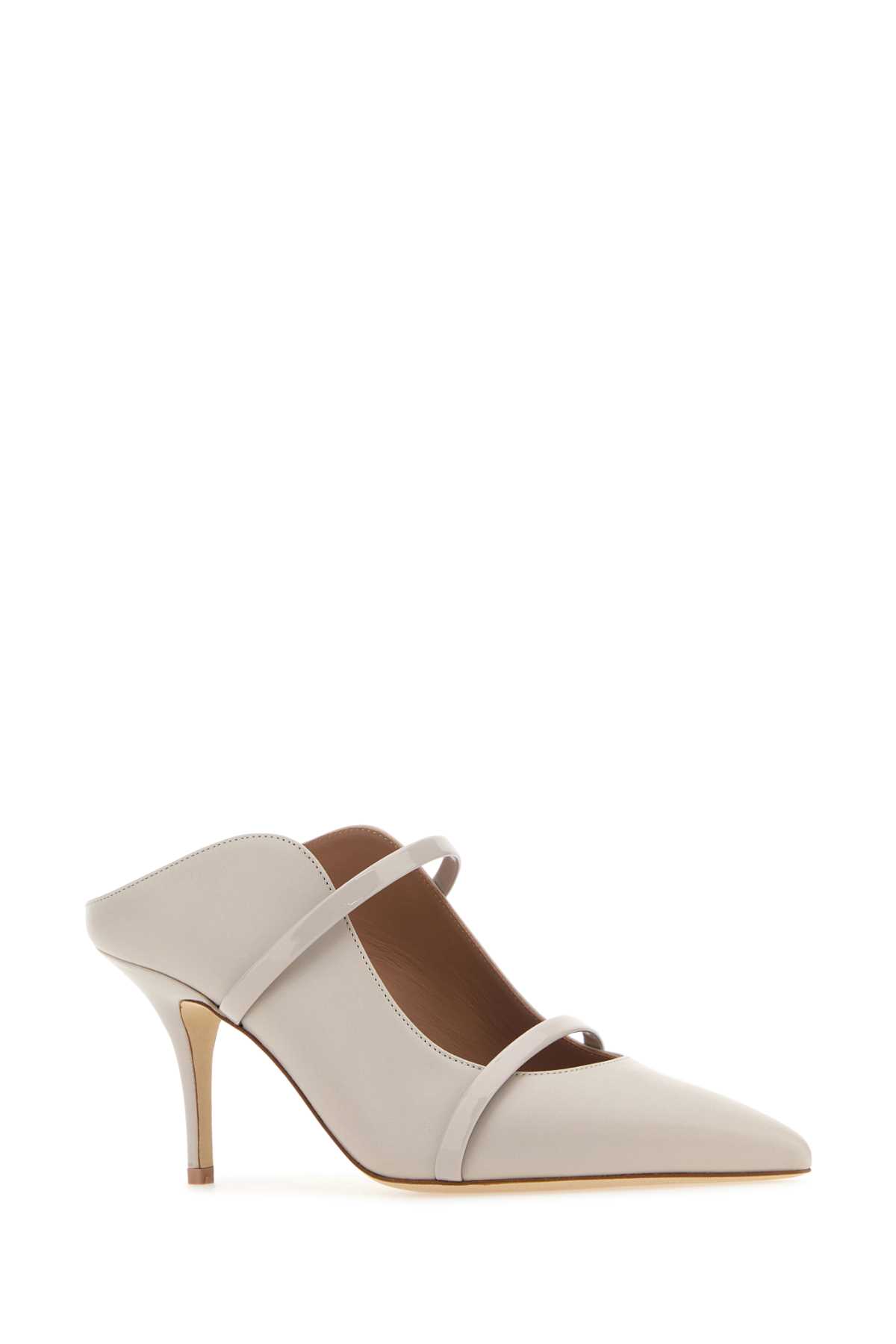 Shop Malone Souliers Light Pink Leather Maureen 70 Pumps In Iceice