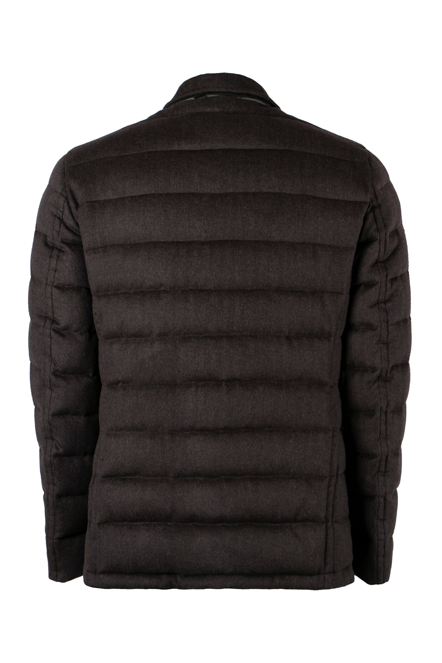 Moorer Zayn Wool-cashmere Blend Two-button Blazer In Brown