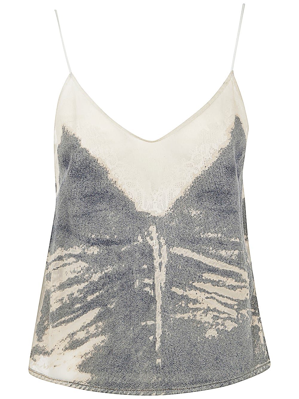 Shop Diesel De-tre-fsf Top In Vintage Denim