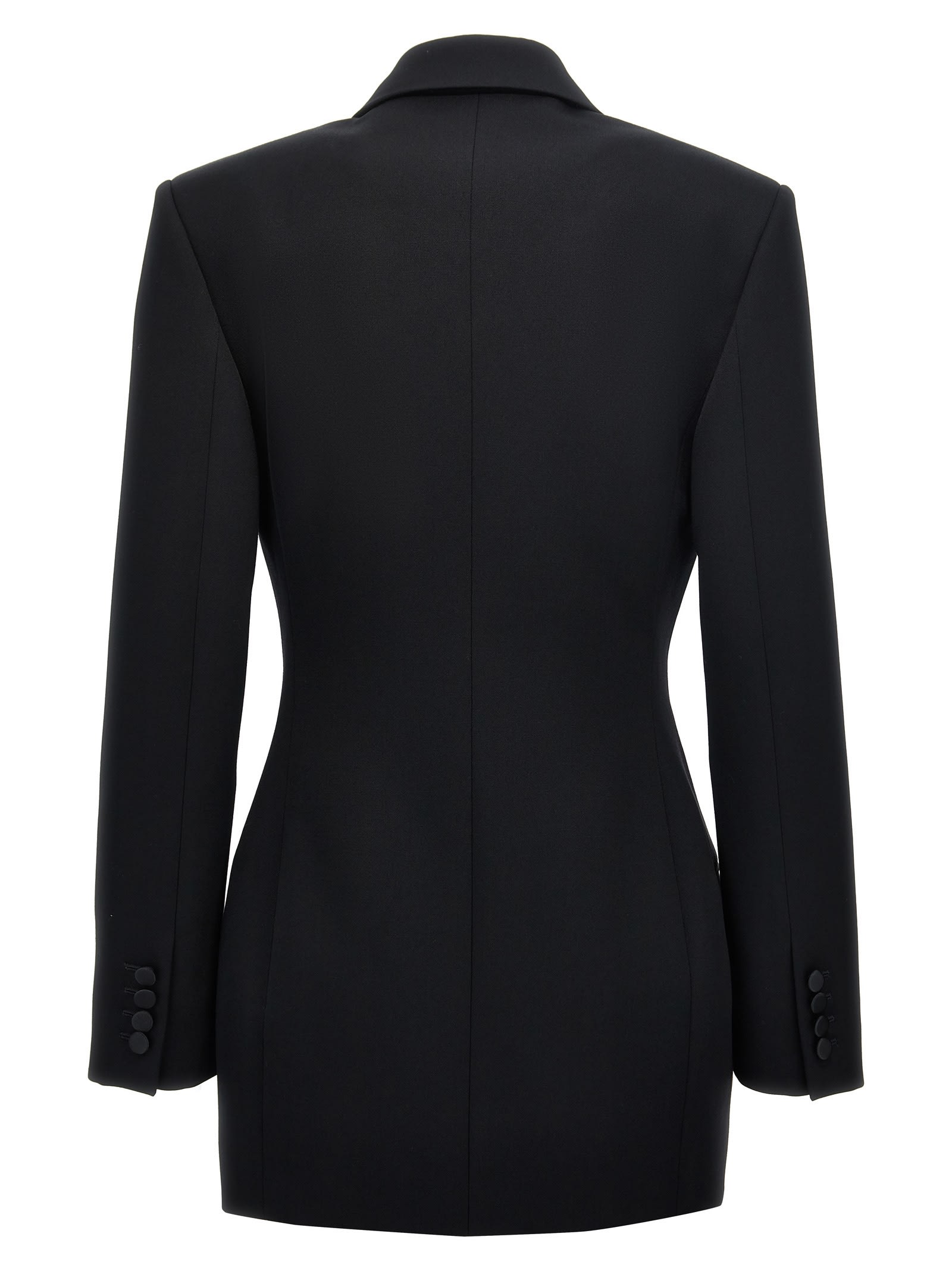 Shop Saint Laurent Tuxedo Blazer In Black