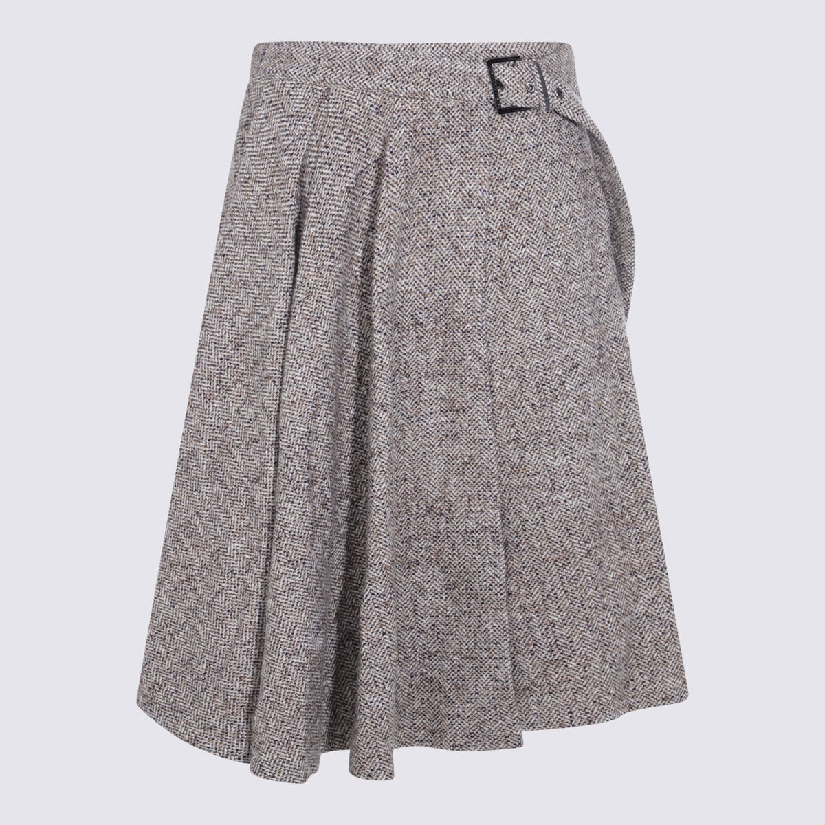 Brunello Cucinelli Grey Cotton Skirt