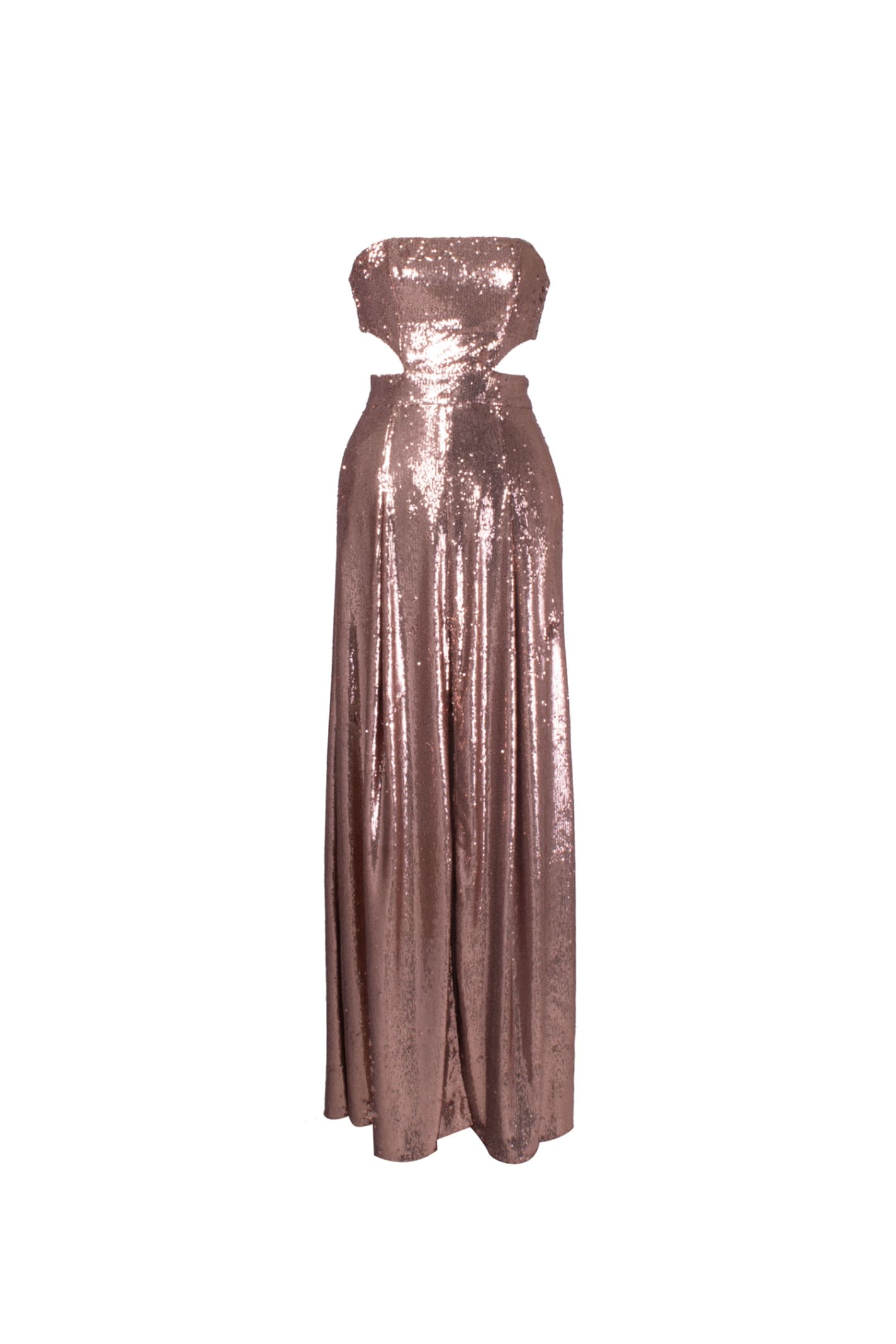 Elisabetta Franchi Long Dress With Cutout Details