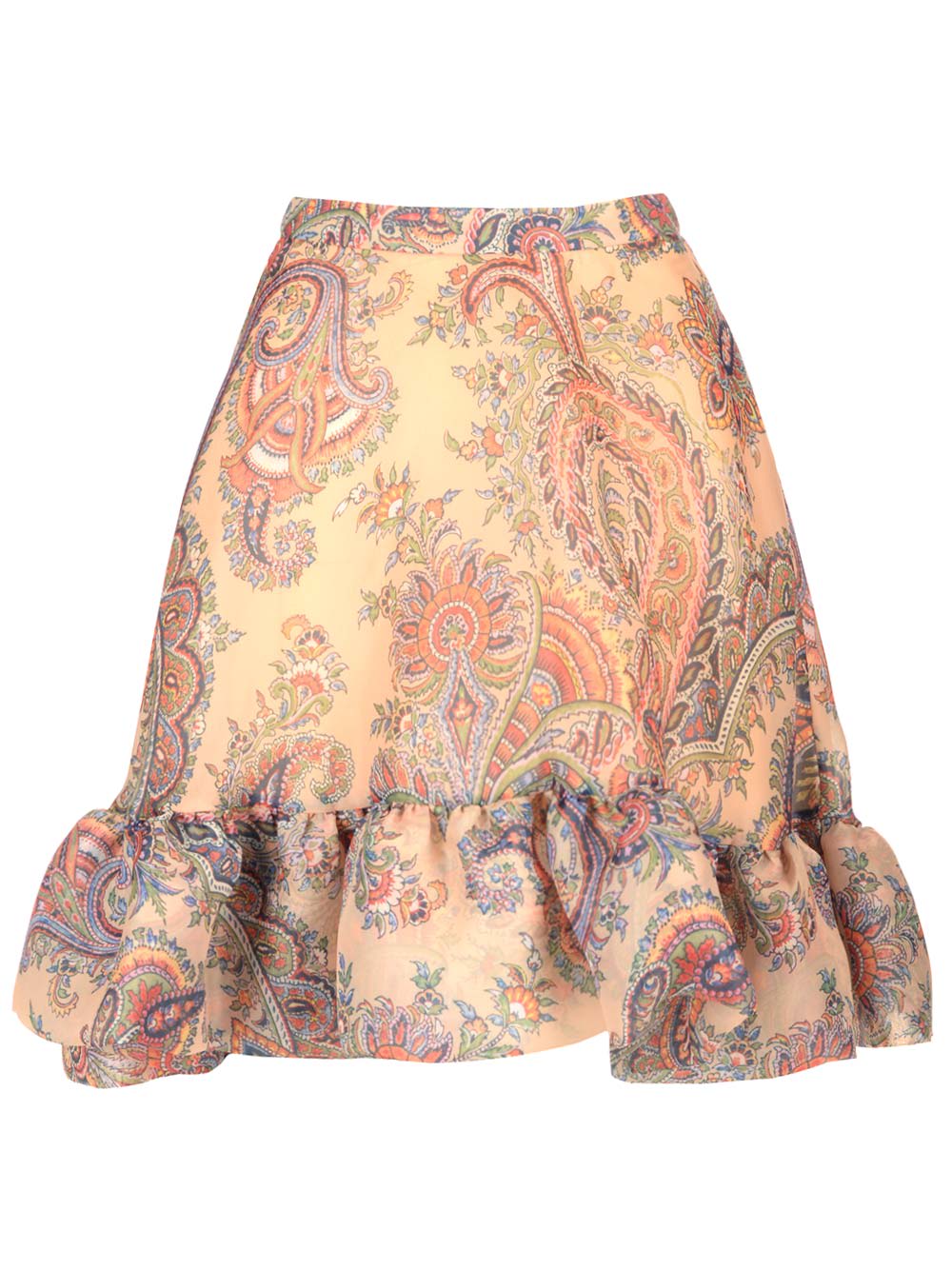Shop Etro Paisley Print Mini Skirt