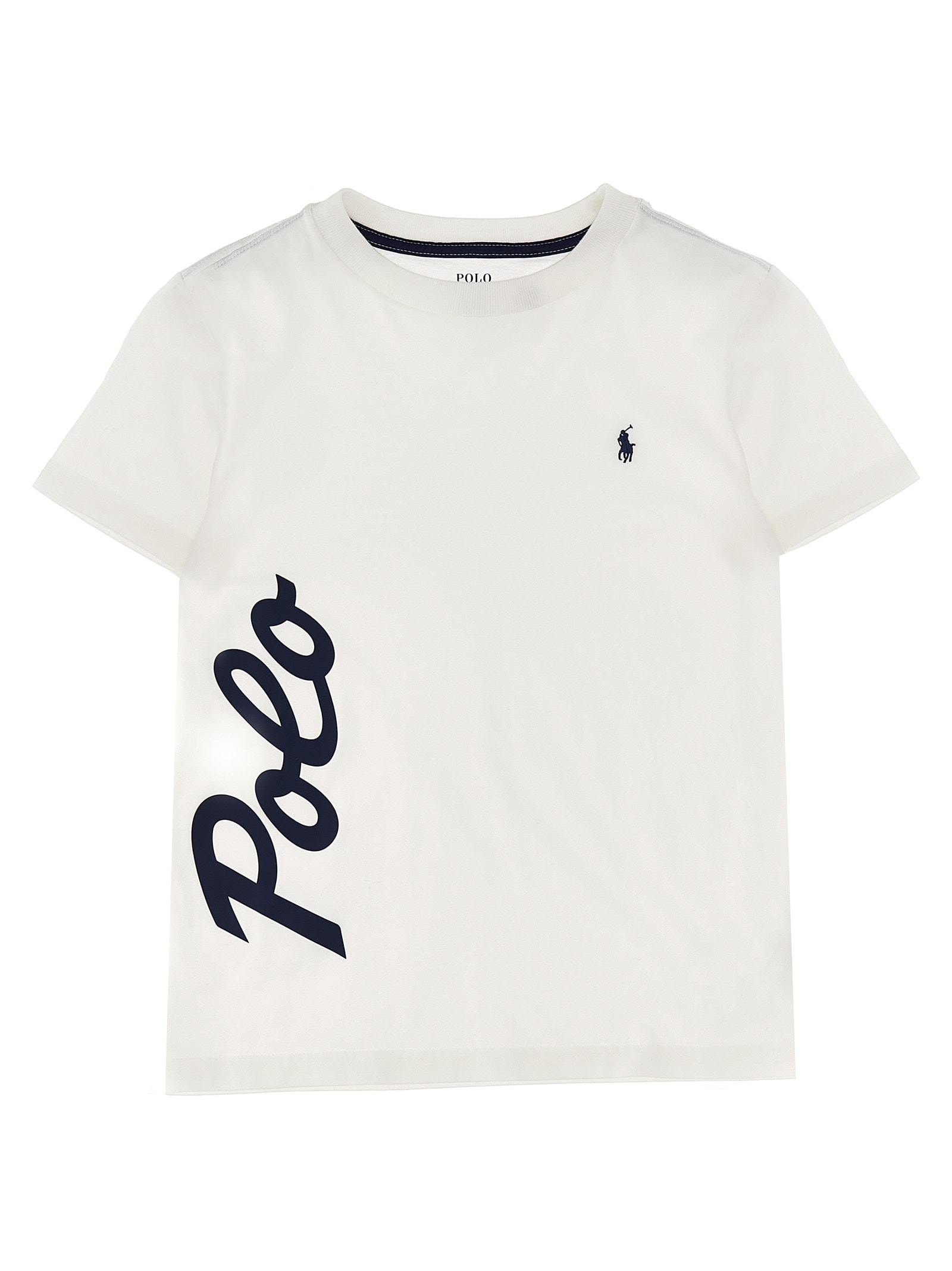 Polo Ralph Lauren Kids' Logo T-shirt In White