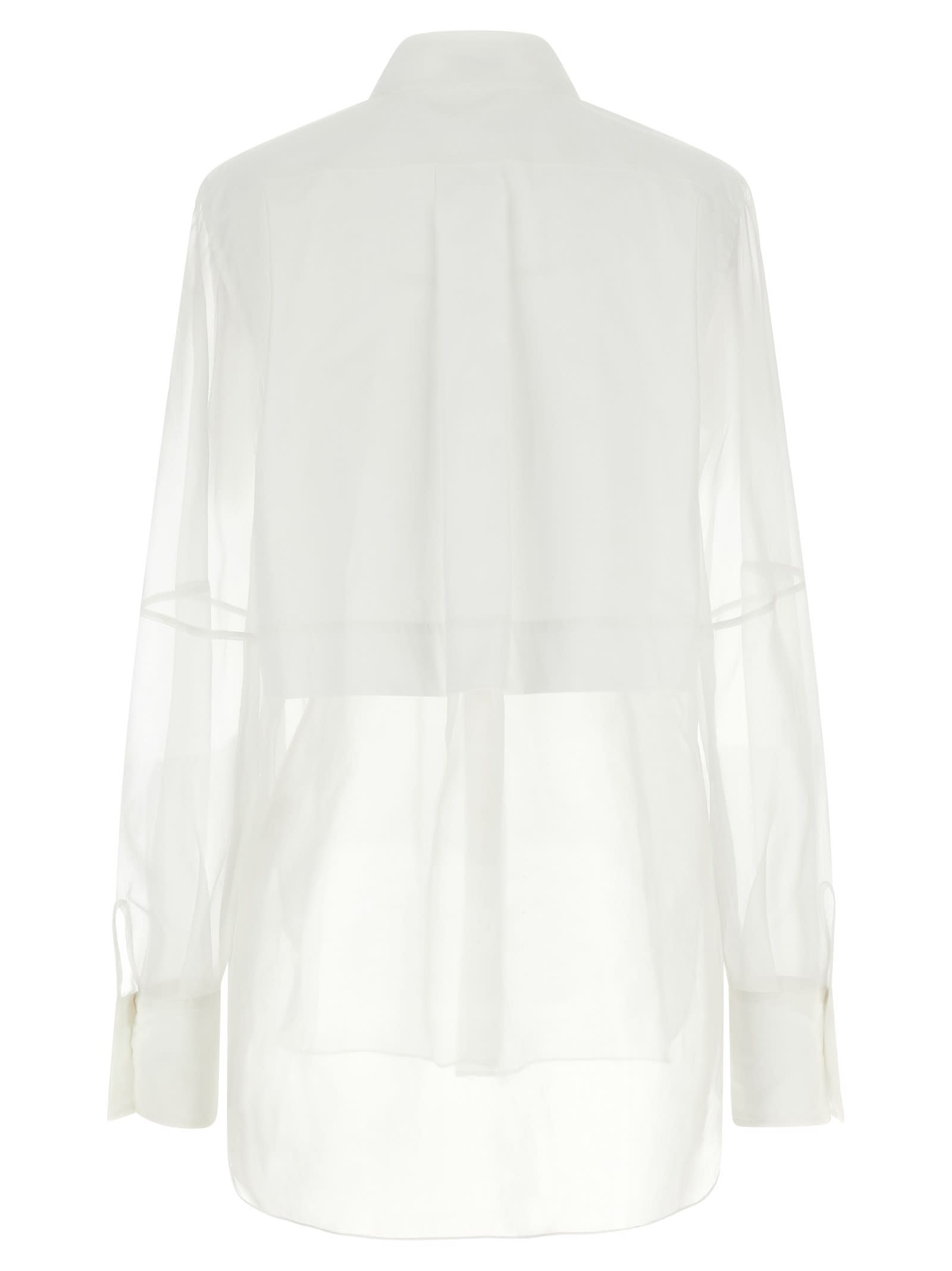 Brunello Cucinelli Layered Shirt Featuring Buttoned Cuffs In White