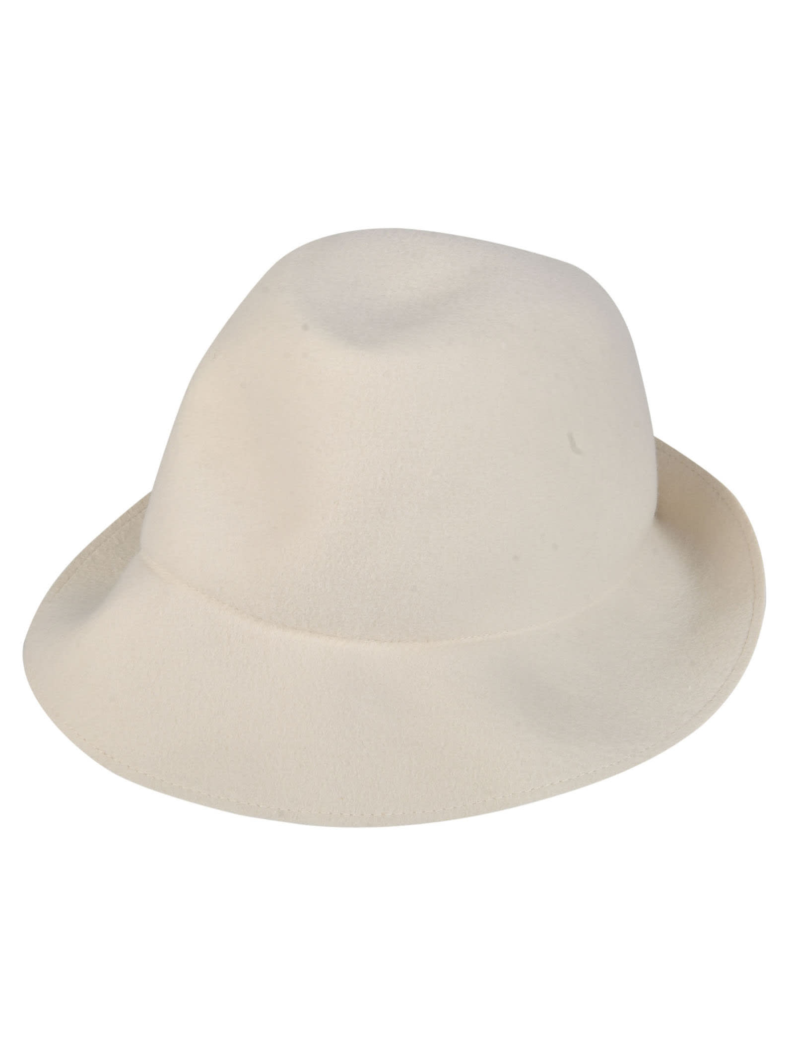 Comme Des Garçons Shirt Classic Round Hat In White