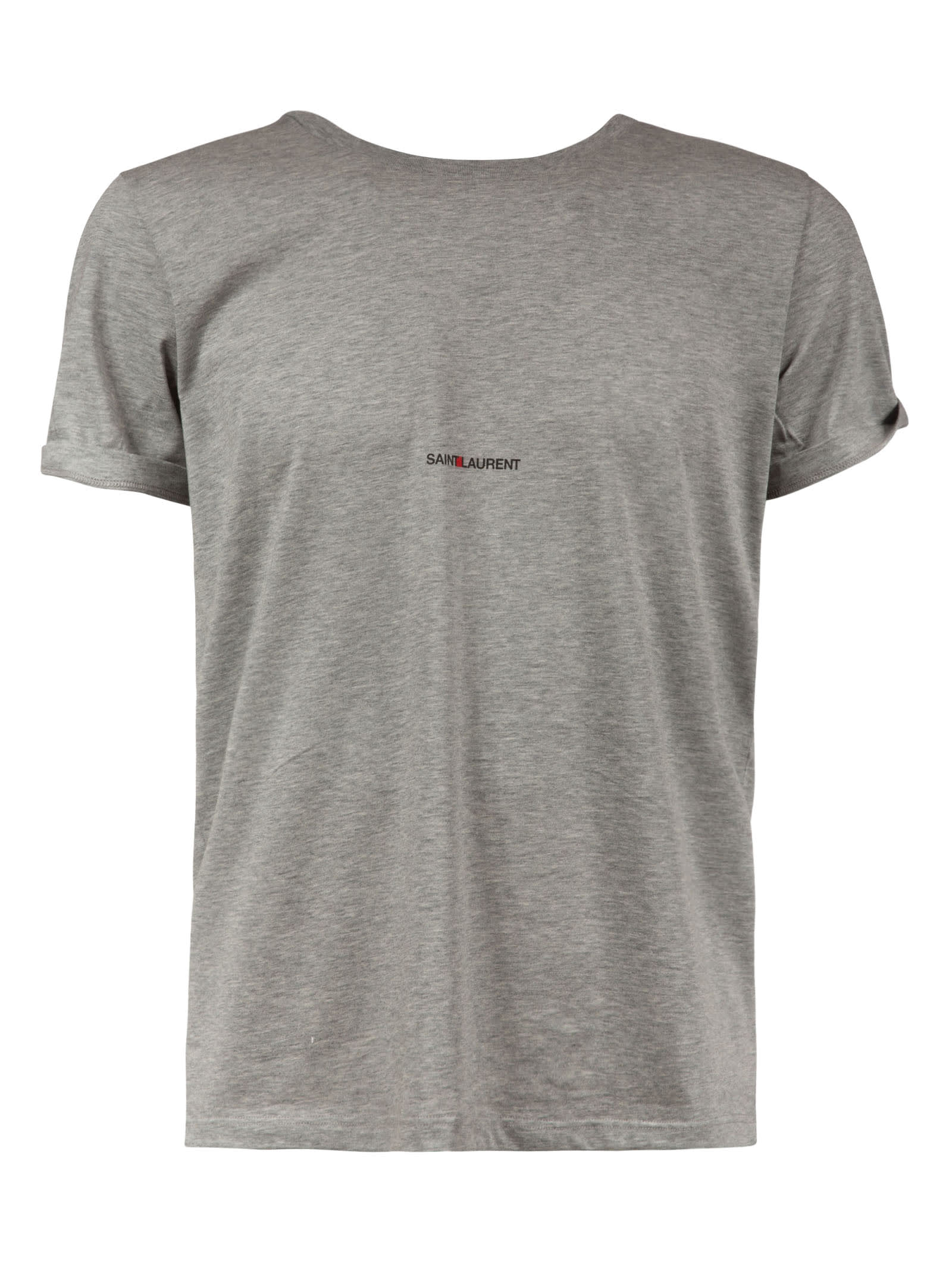 Cotton Logo T-shirt In Grey