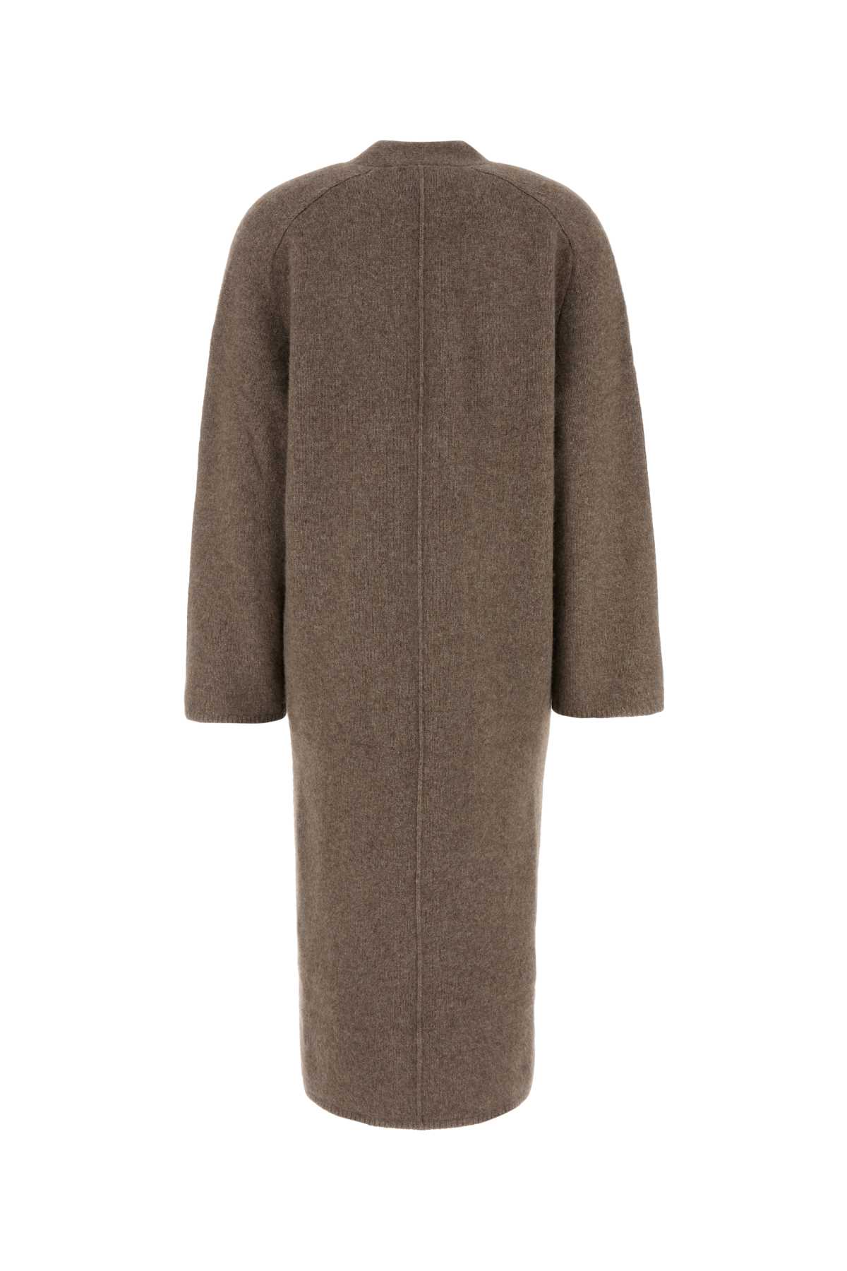 Loulou Studio Cappuccino Wool Blend Smet Cardigan In Brown