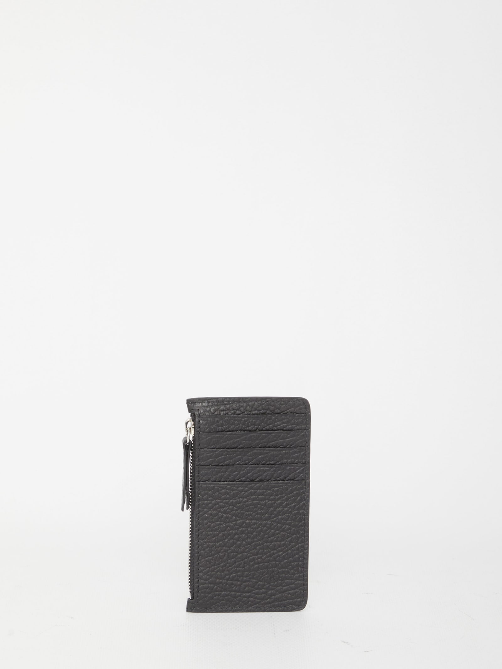 Shop Maison Margiela Zip Cardholder In Nero