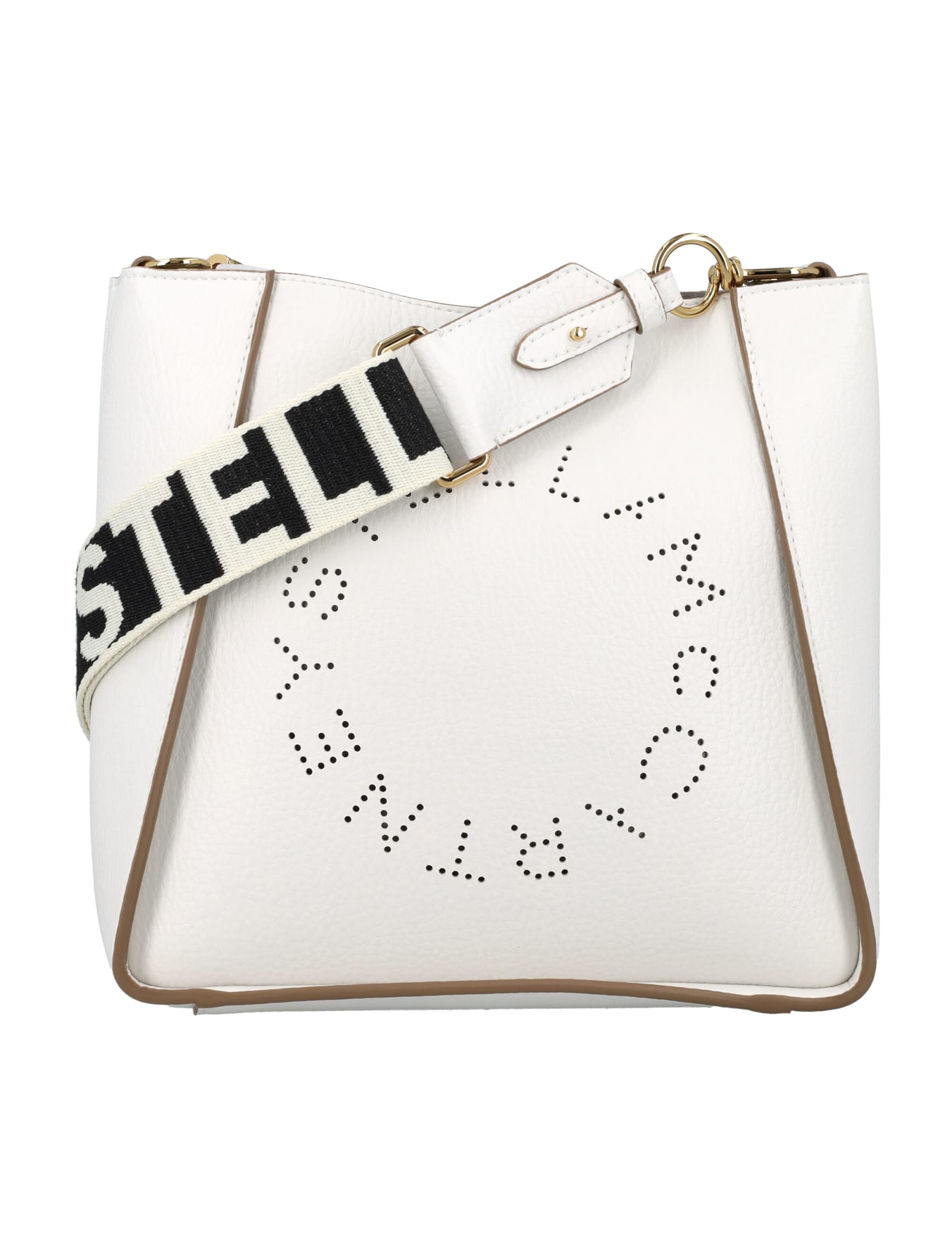 Stella Mccartney Mini Crossbody Bag In Pure White