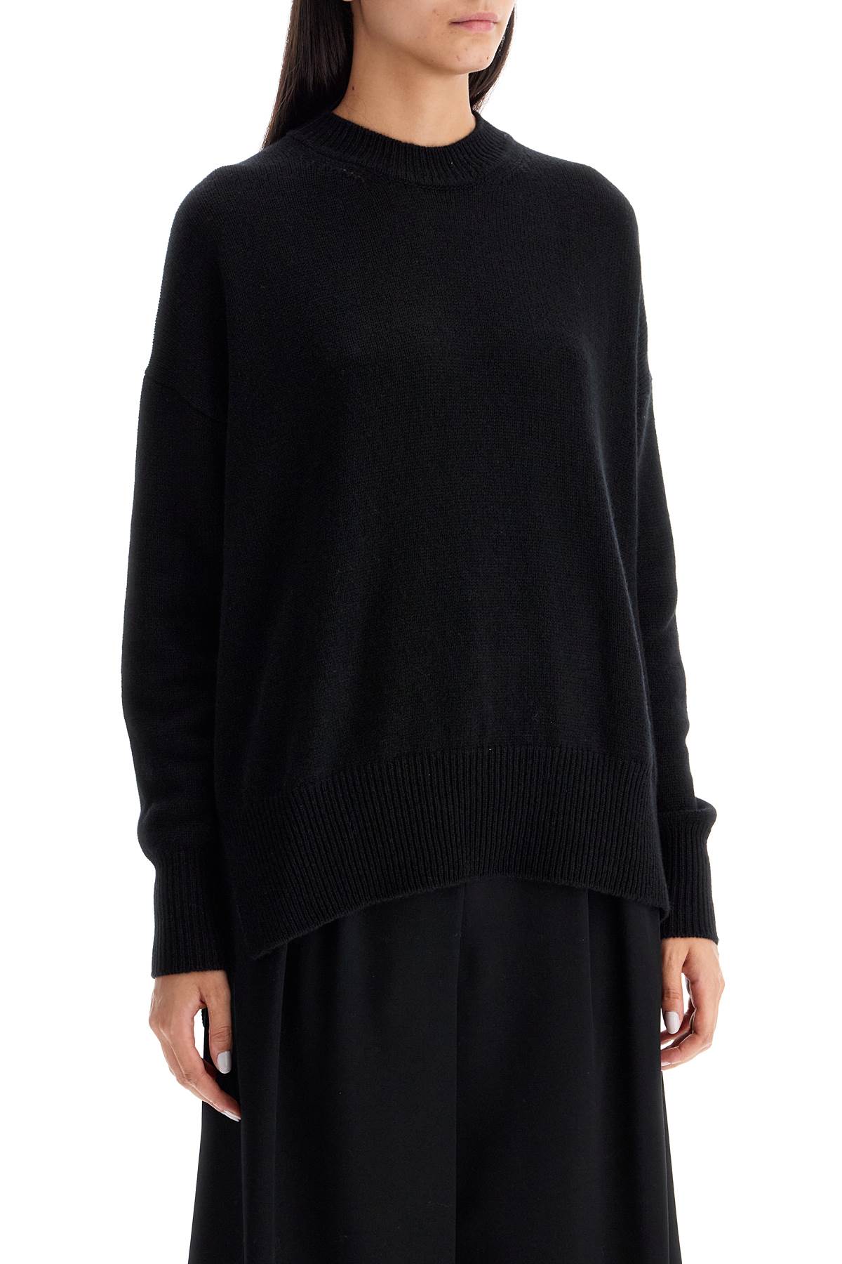 Shop Jil Sander Oversized Cashmere Sweater In Black (black)