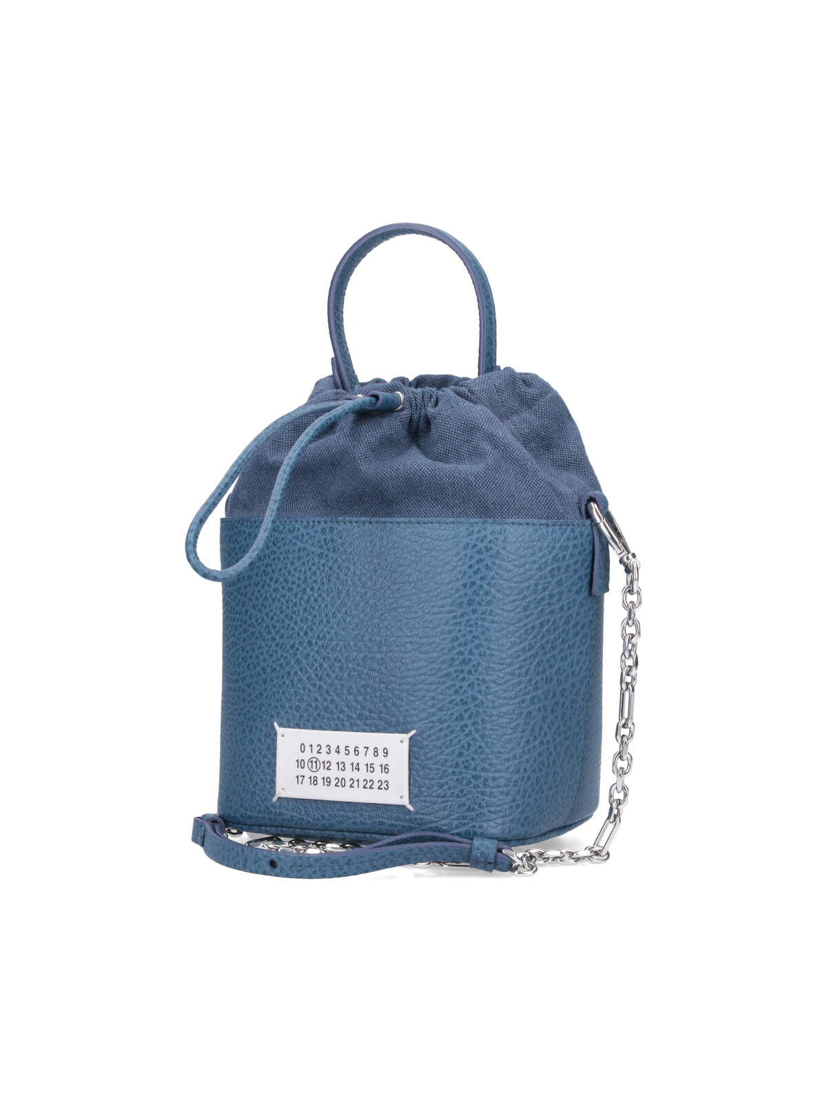 Shop Maison Margiela Small Bucket Bag 5ac In Blue