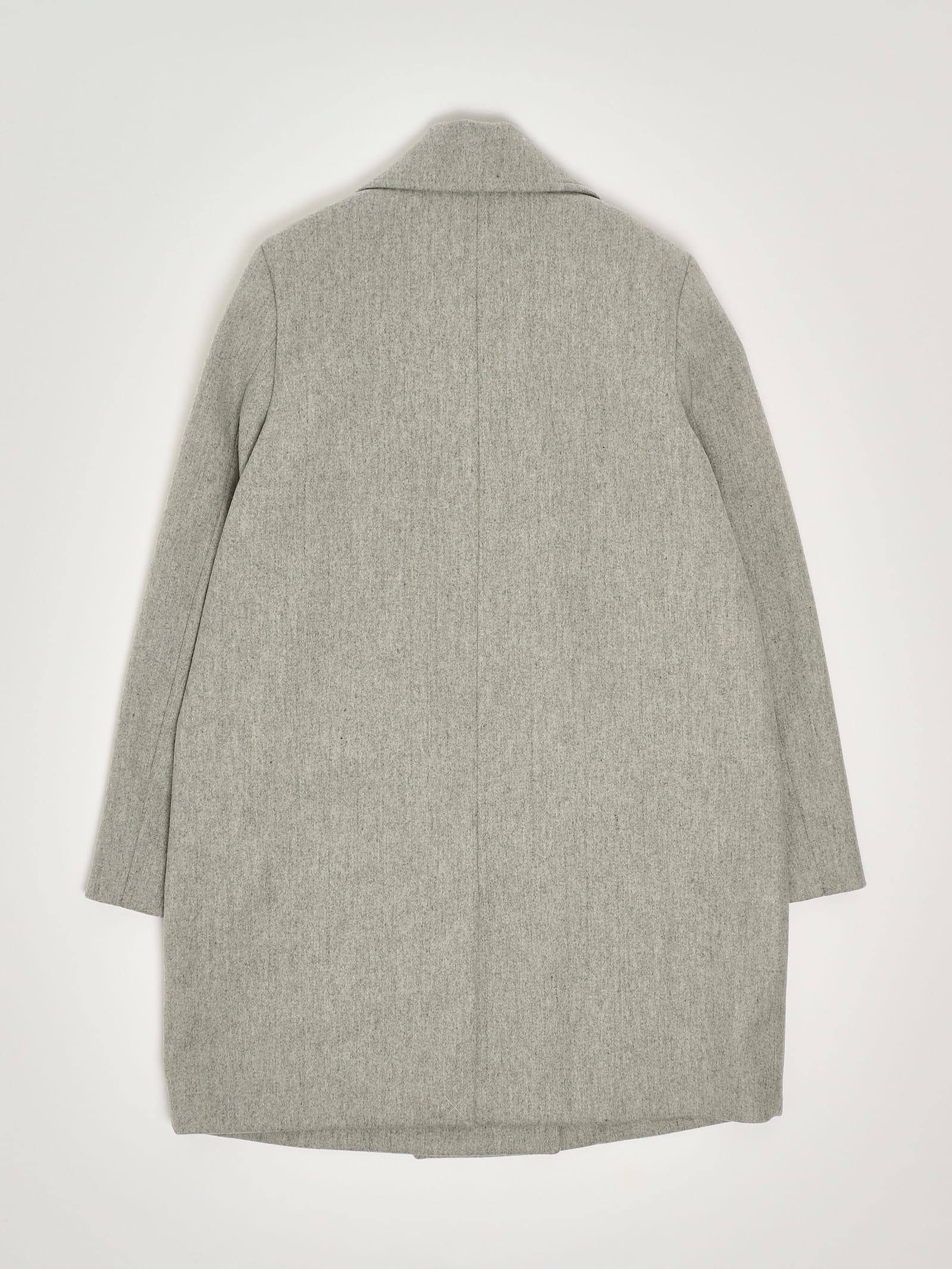 Fay Toggle-detail Double-breasted Coat In Gray