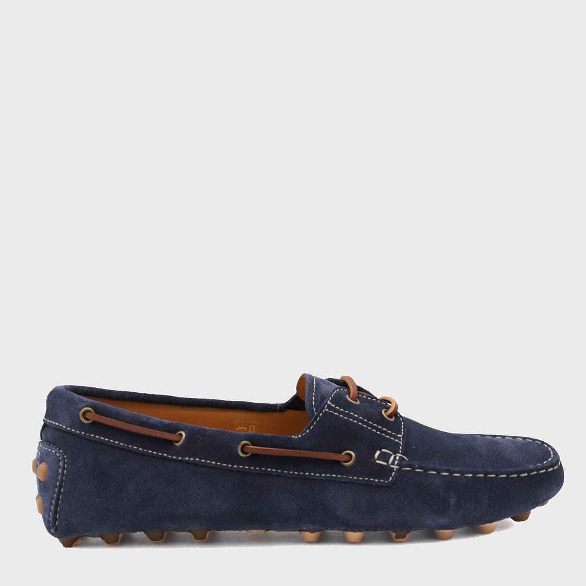 Blue Leather Loafers