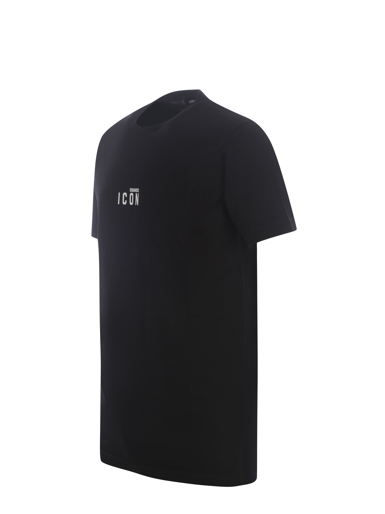 Shop Dsquared2 T-shirt  Icon In Cotton Jersey In Nero
