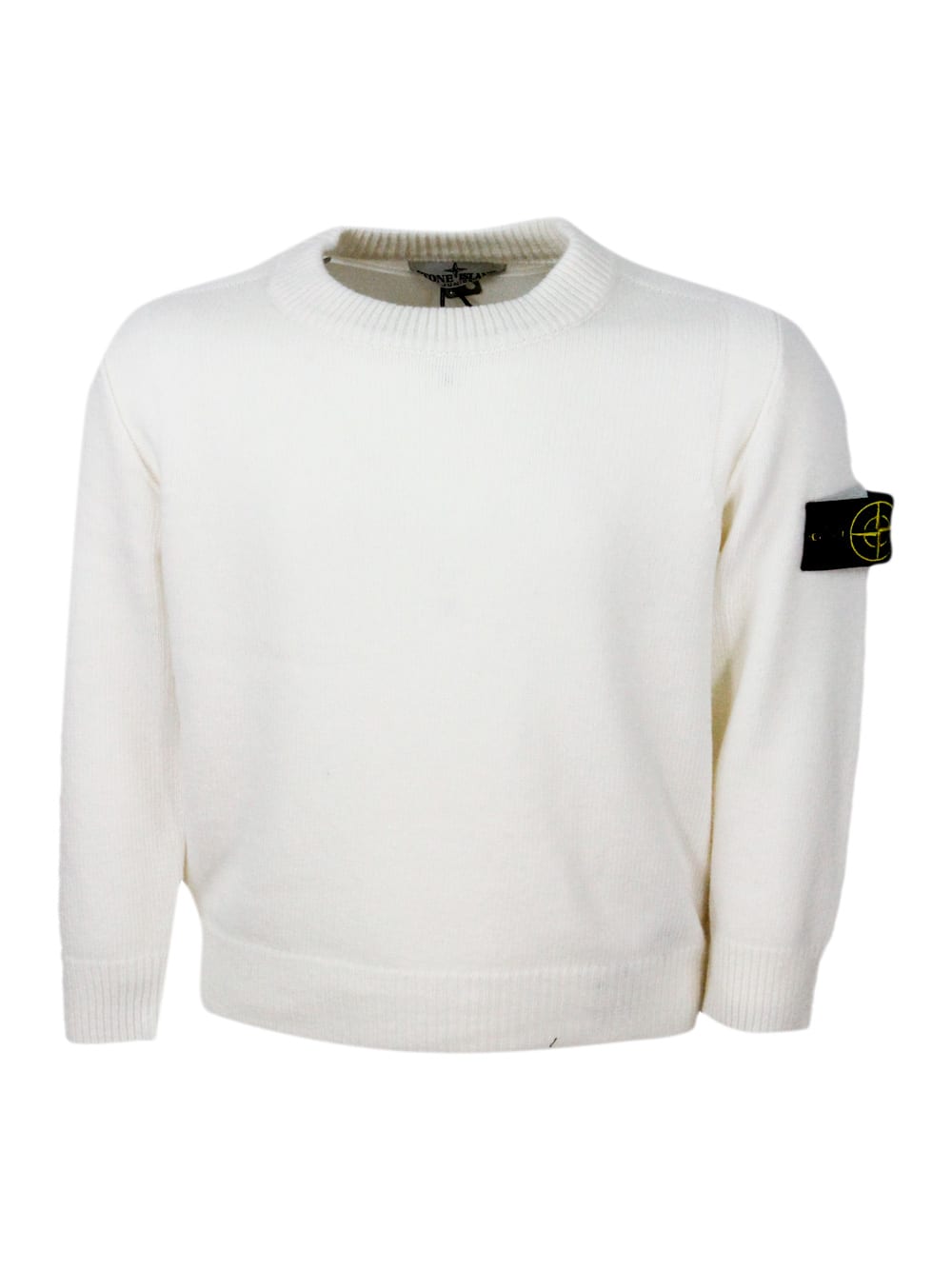 Stone Island Kids' Sweater In Ivory