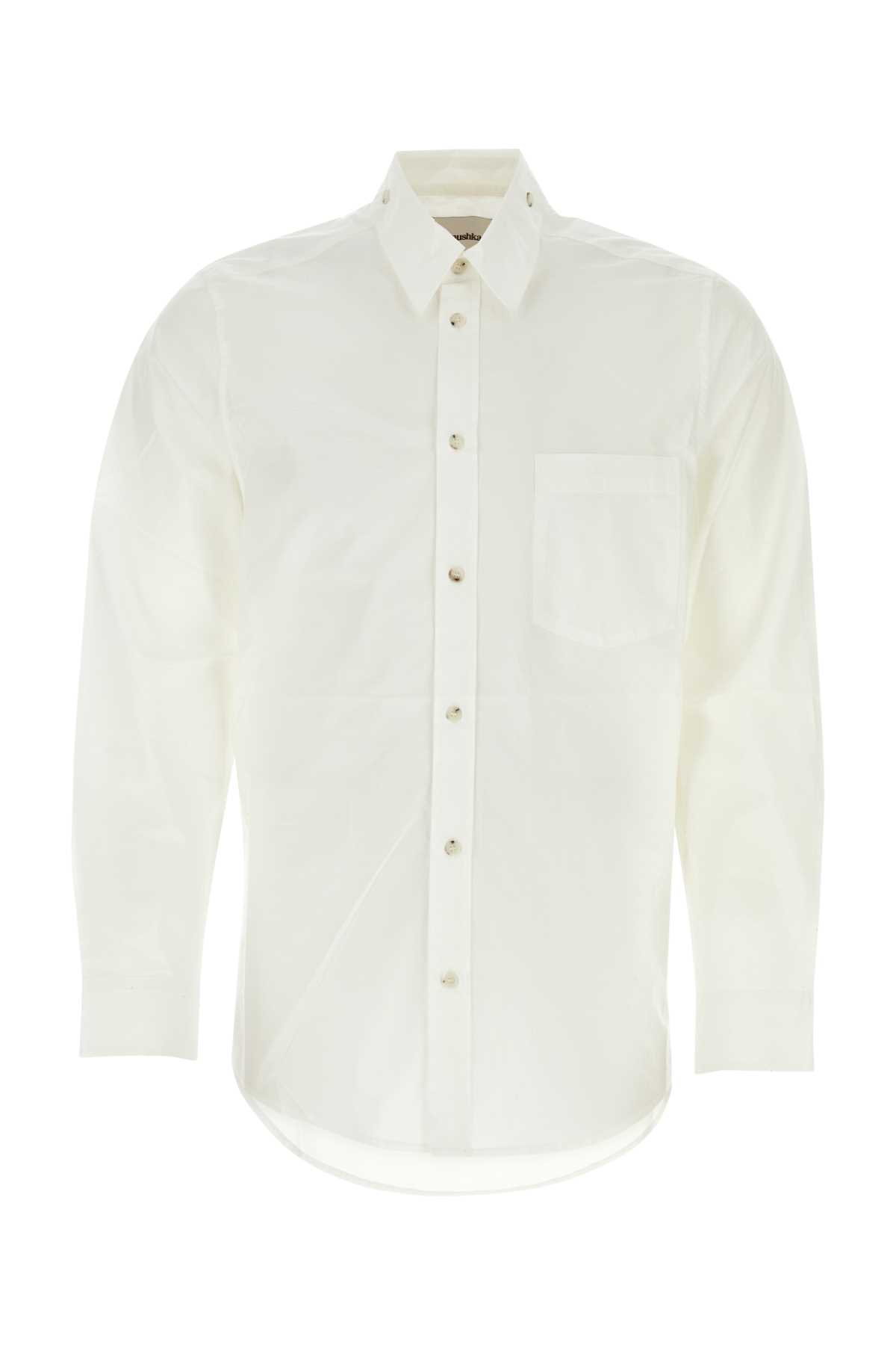 White Poplin Kabel Shirt