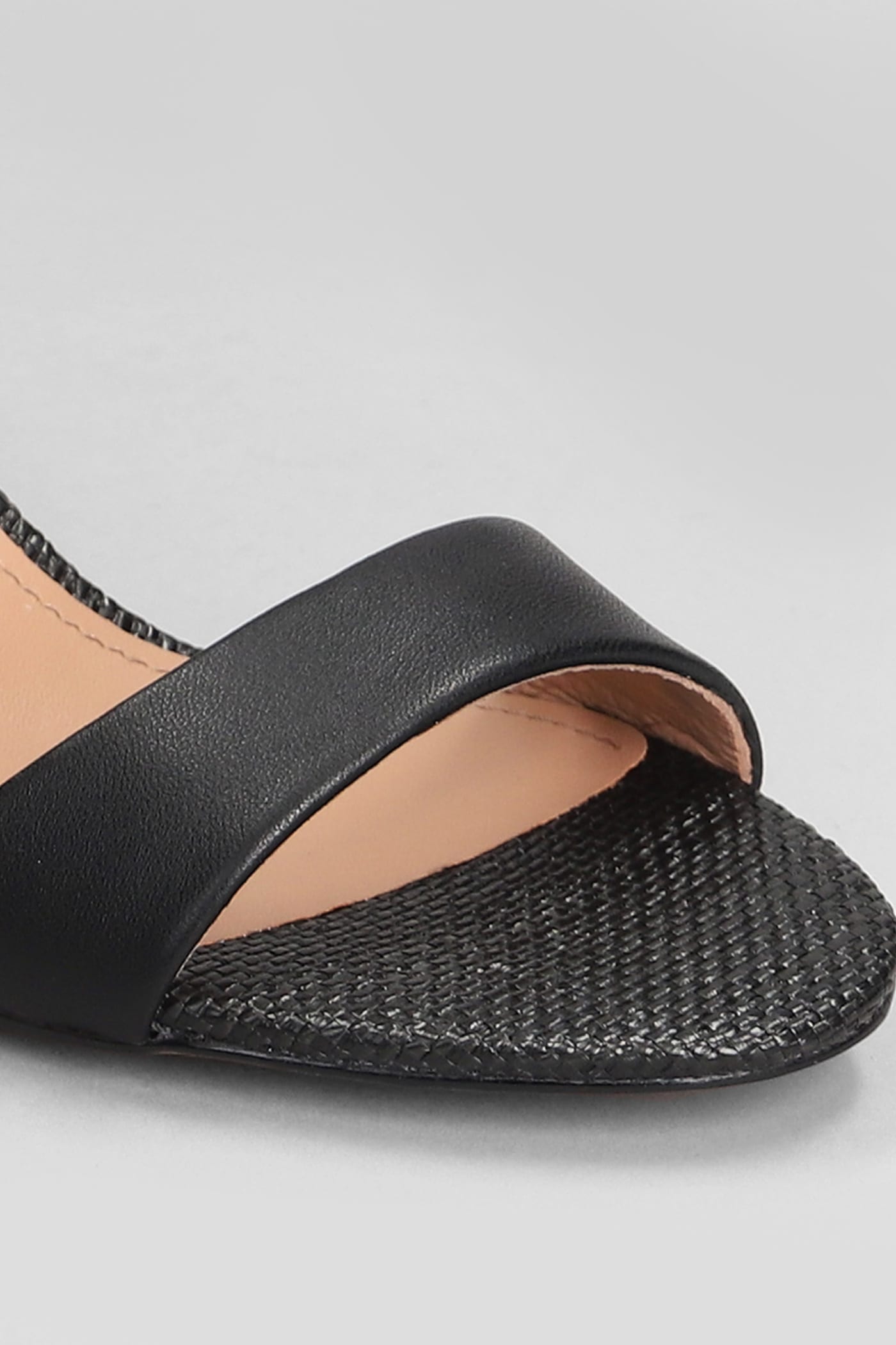 Shop Bibi Lou Aster Sandals In Black Leather