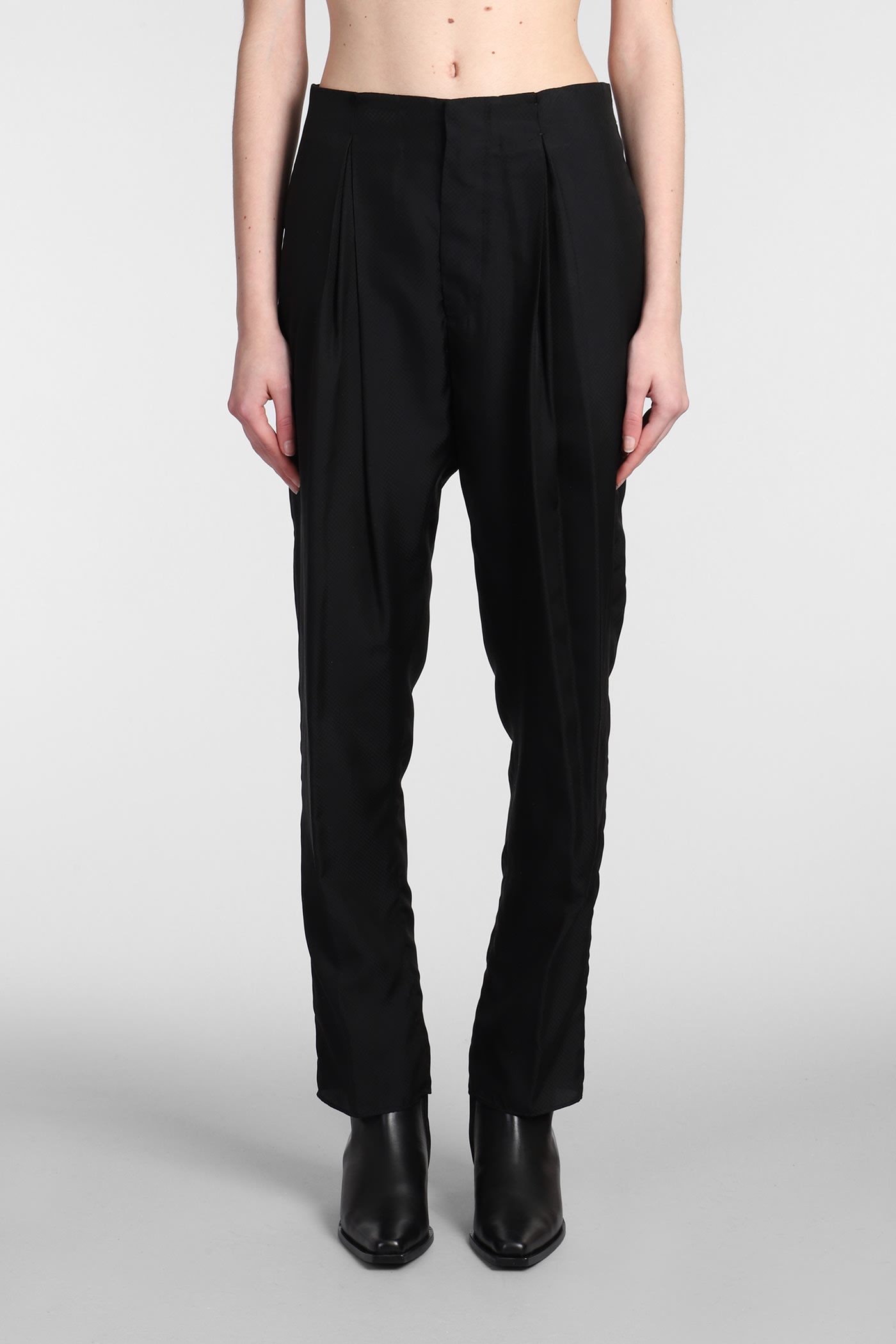 SAPIO N.88 PANTS IN BLACK COTTON