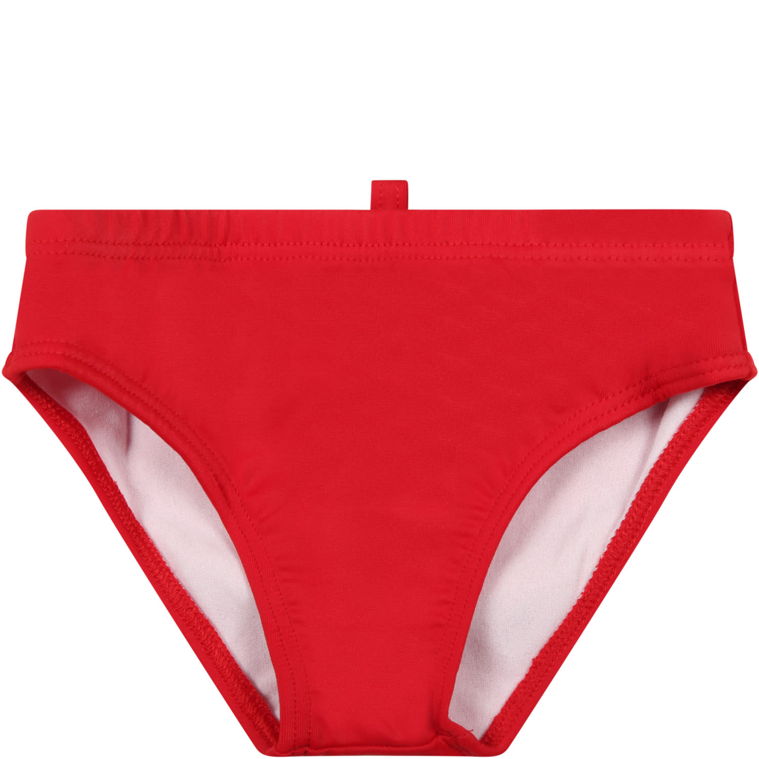 Dsquared2 Red Swimsuit For Baby Boy With Logo