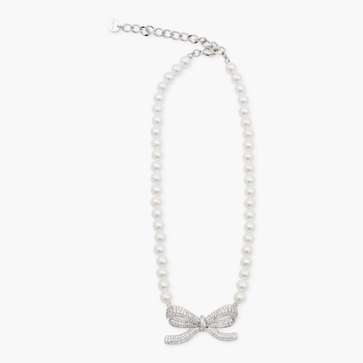 Pearl Bow Necklace