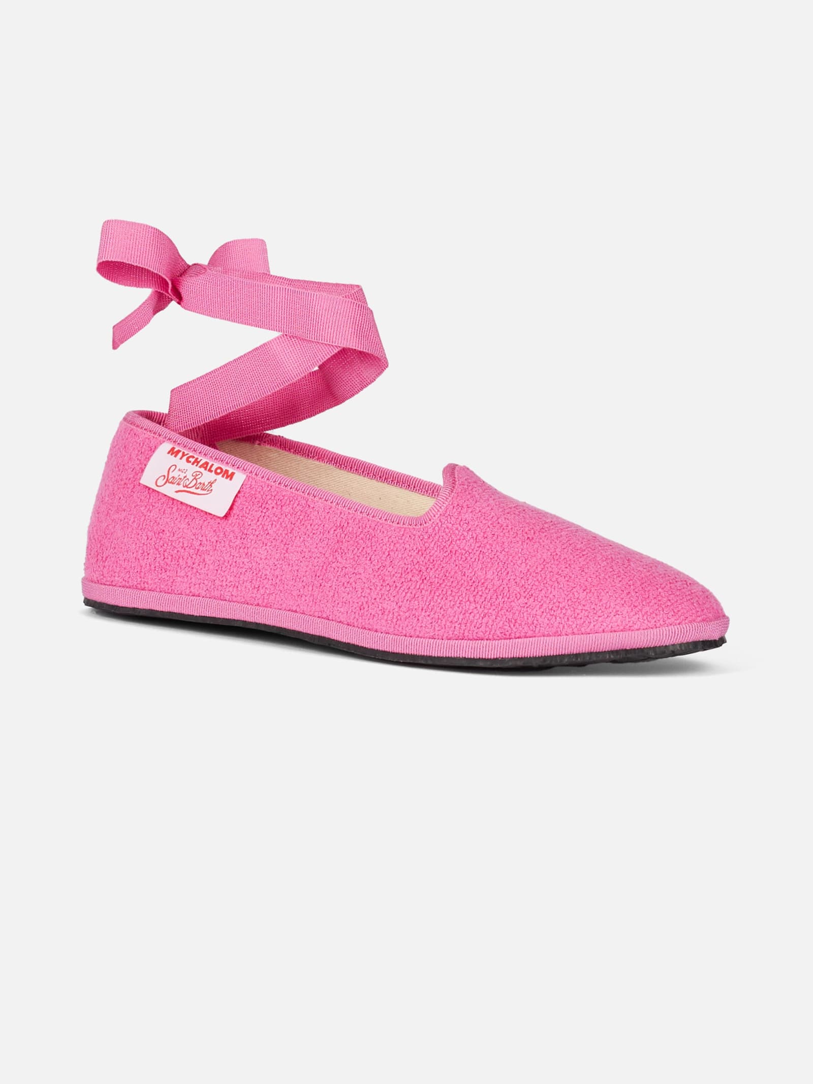 Woman Pink Terry Slipper Loafer My Chalom Special Edition