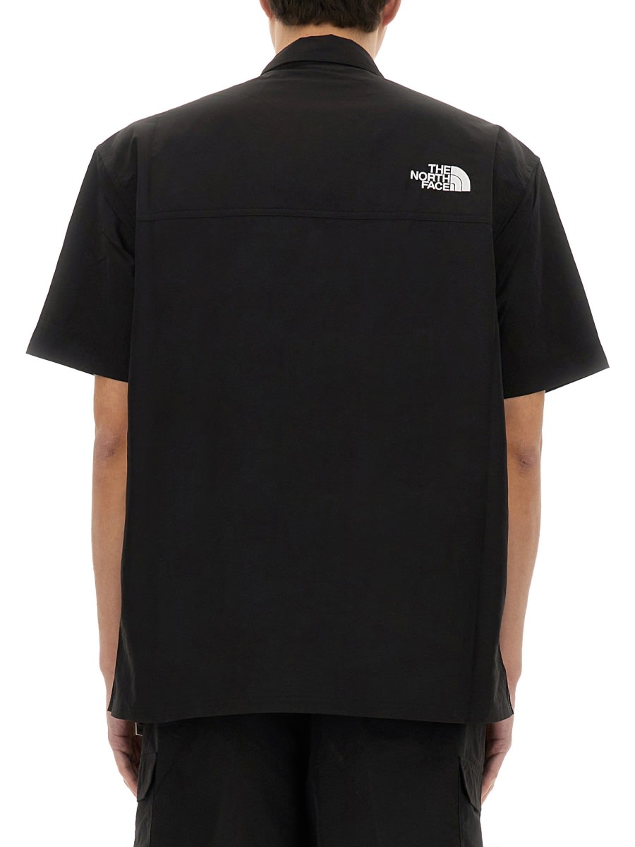 Shop The North Face Logo Print Shirt In Black