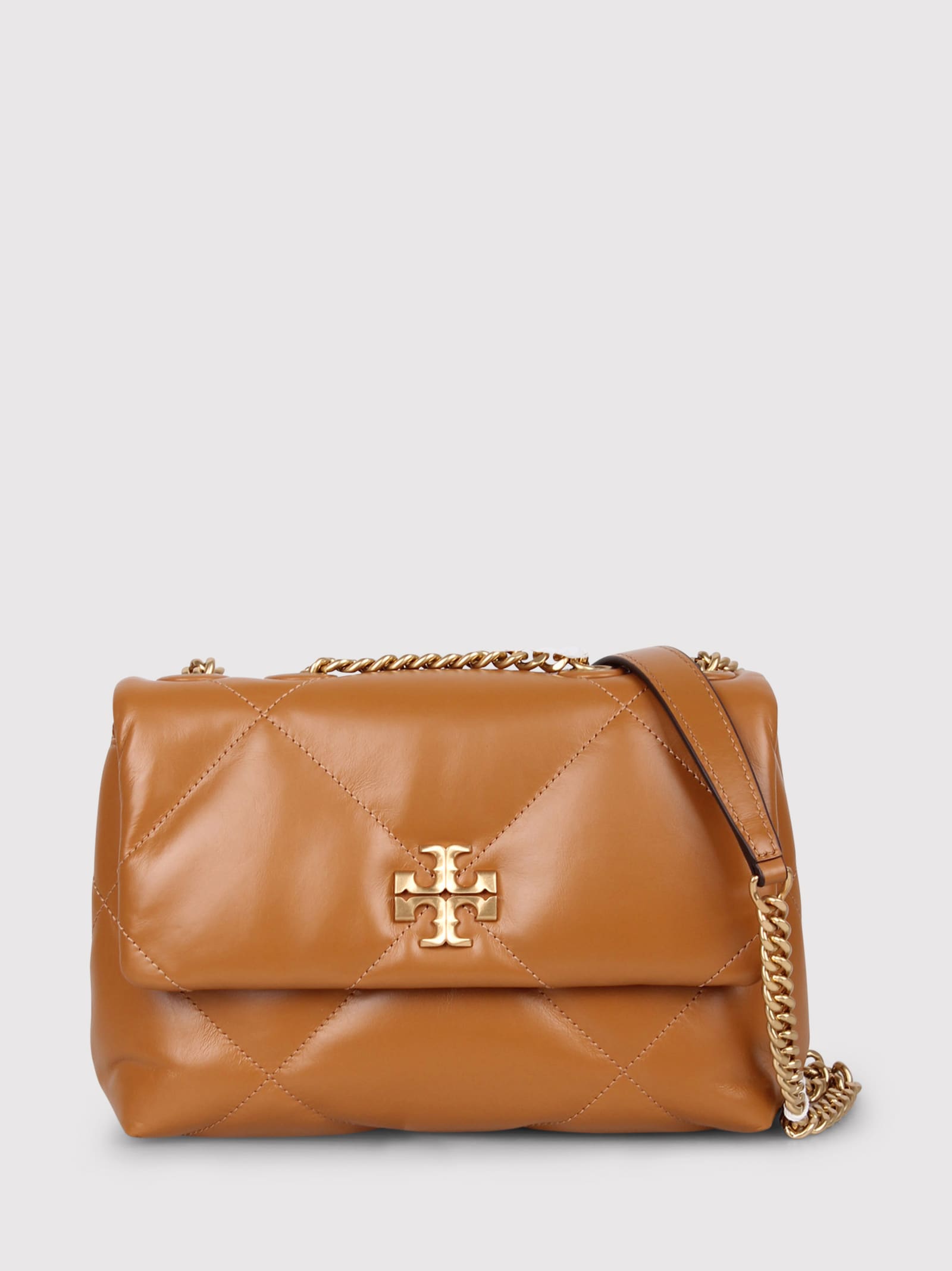 TORY BURCH TORY BURCH SMALL KIRA DIAMOND-QUILTED SHOULDER BAG 