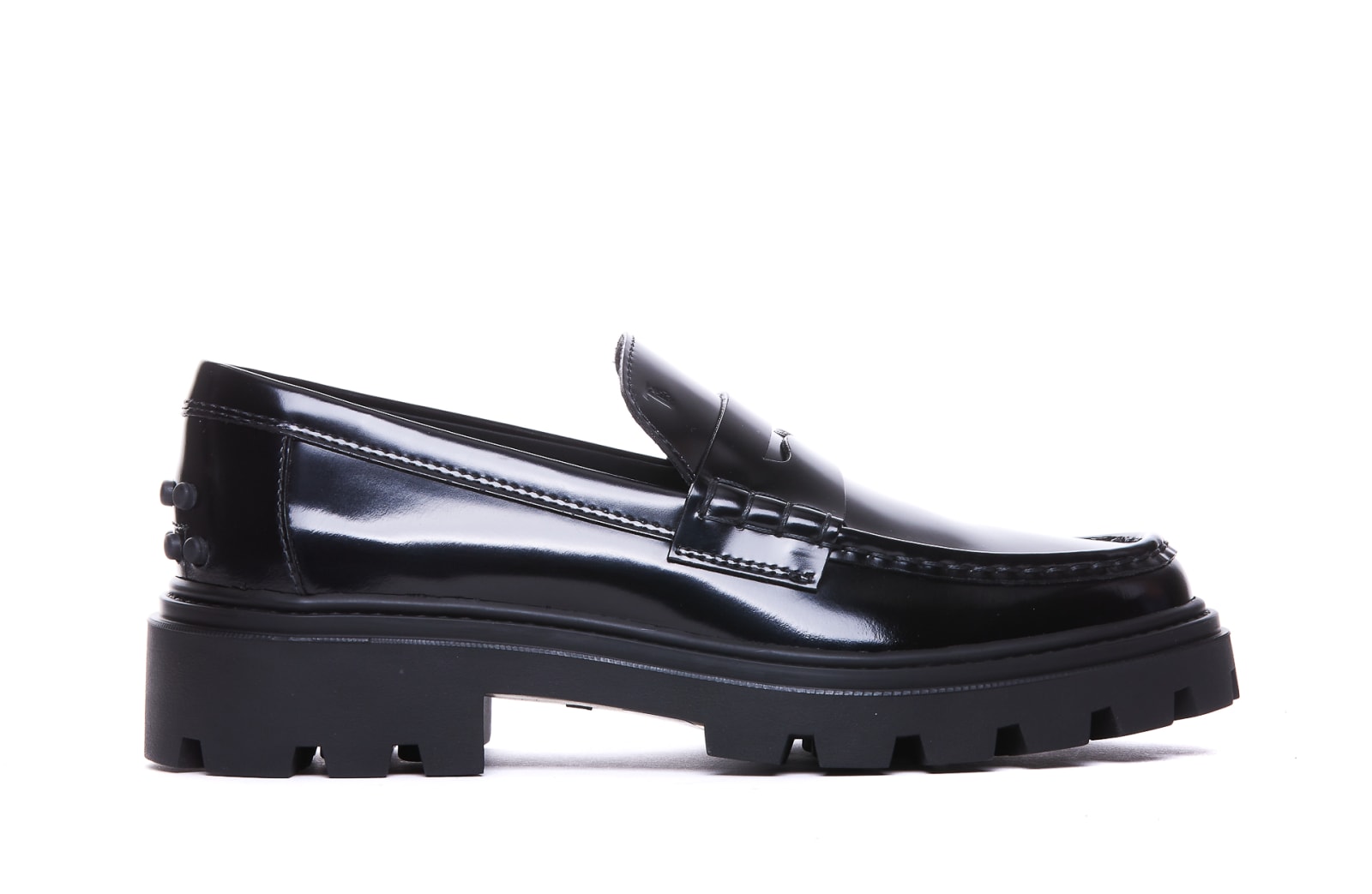 Shop Tod's Loafers In Black