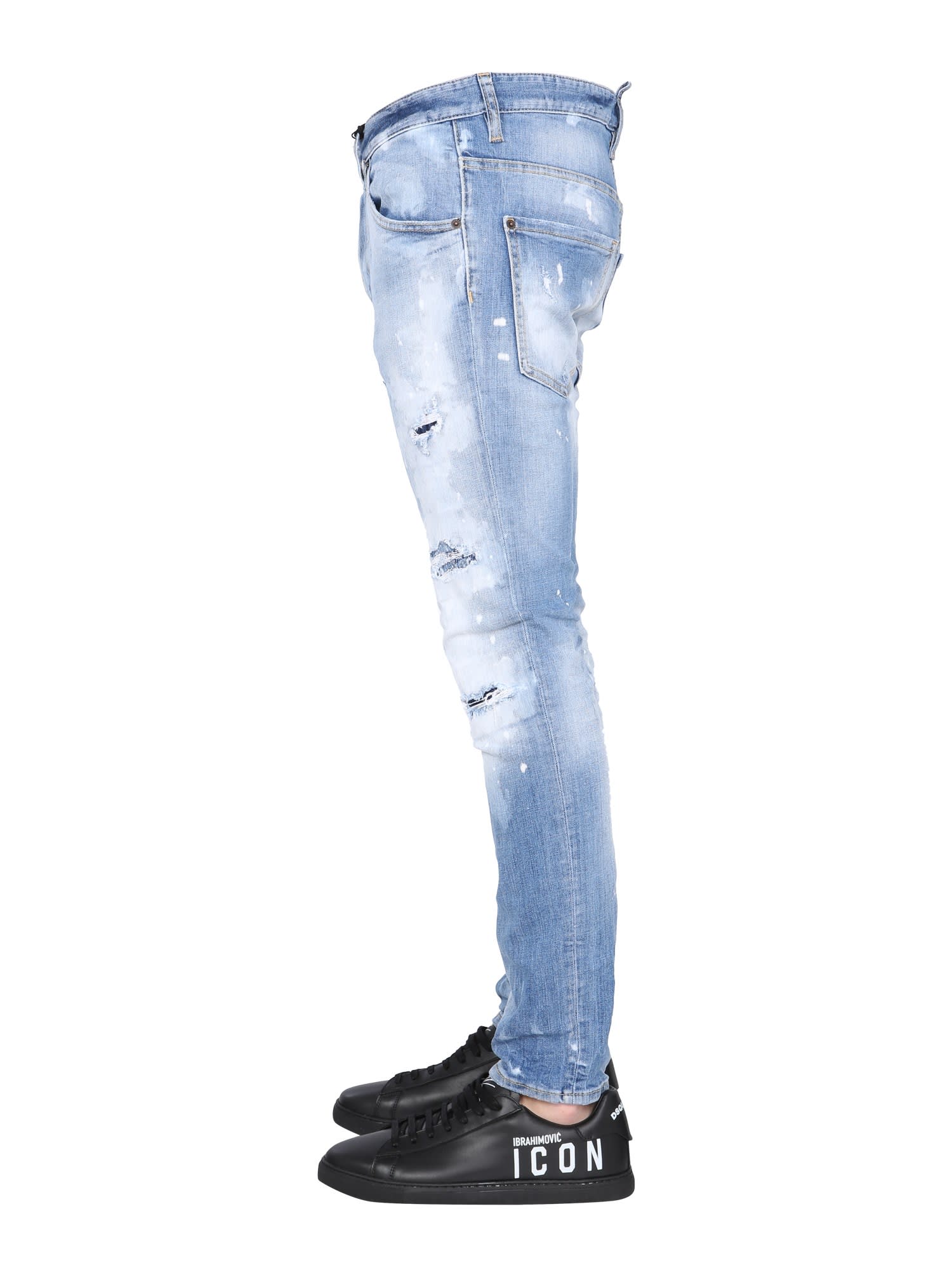 Dsquared2 Skate Fit Jeans - Atterley In Blue | ModeSens