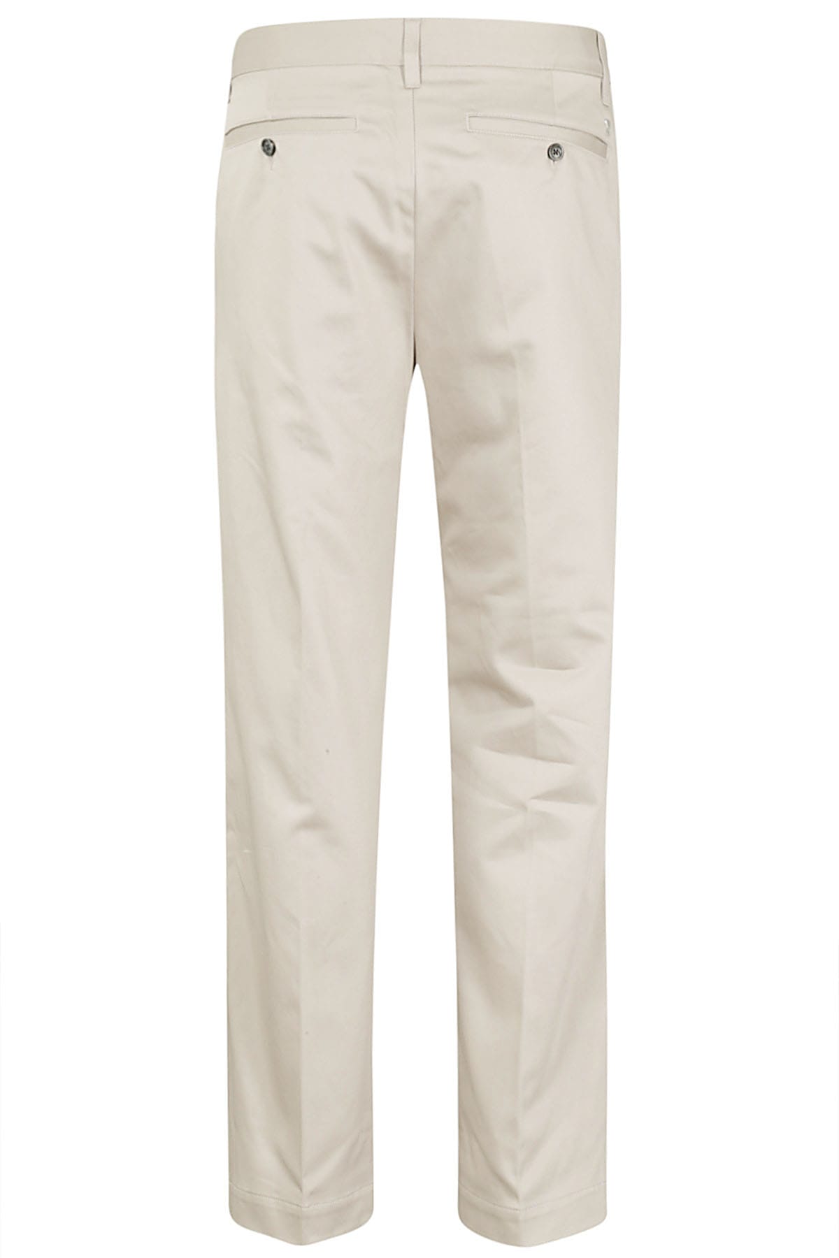 Shop Ami Alexandre Mattiussi Straight Chino Trousers In Light Beige