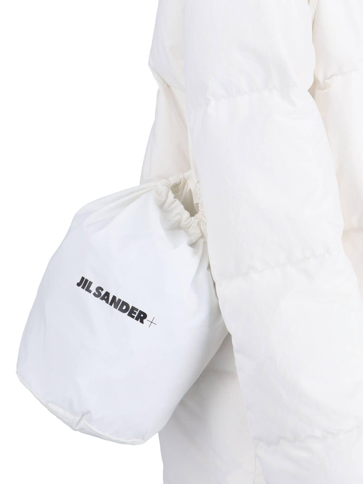 Shop Jil Sander Hooded Down Jacket In White