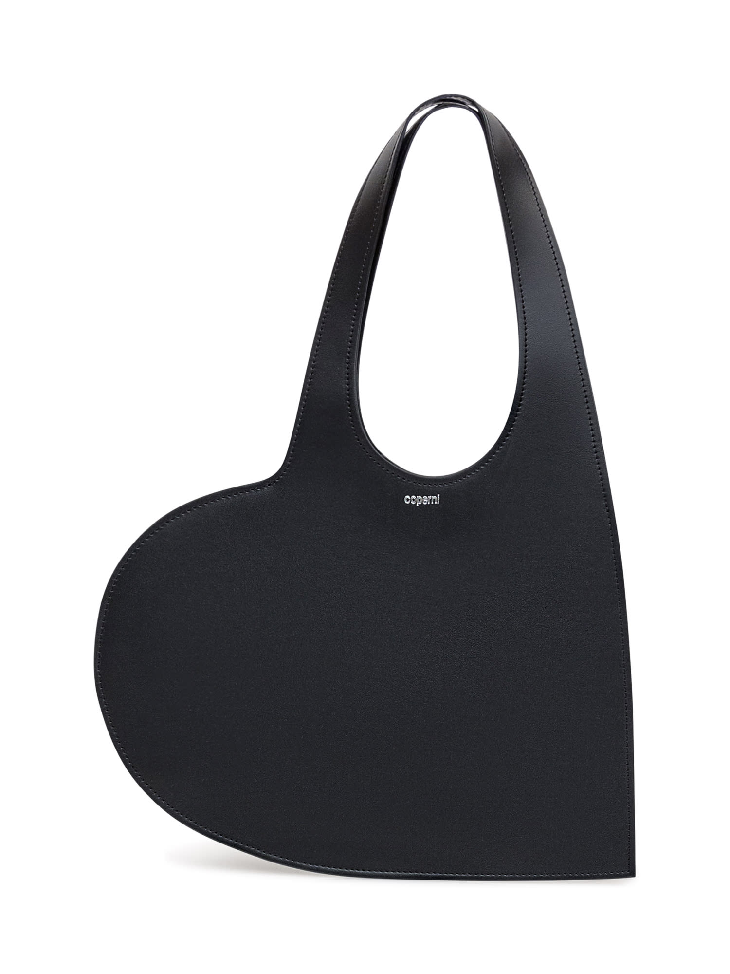 Shop Coperni Mini Heart Gloss Bag In Black