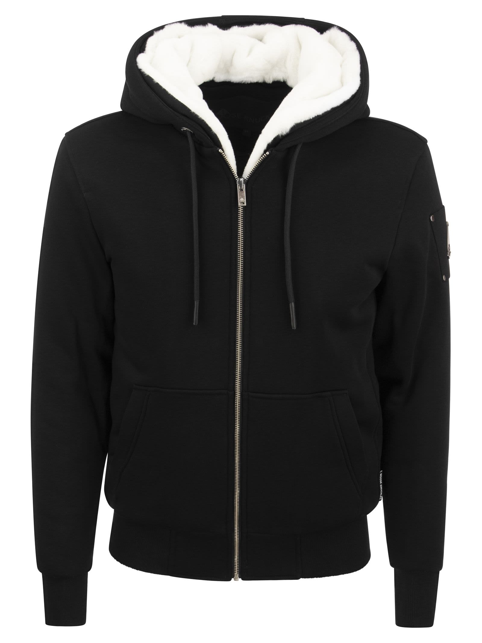 Moose Knuckles Classic Bunny 3 Hoodie In Black