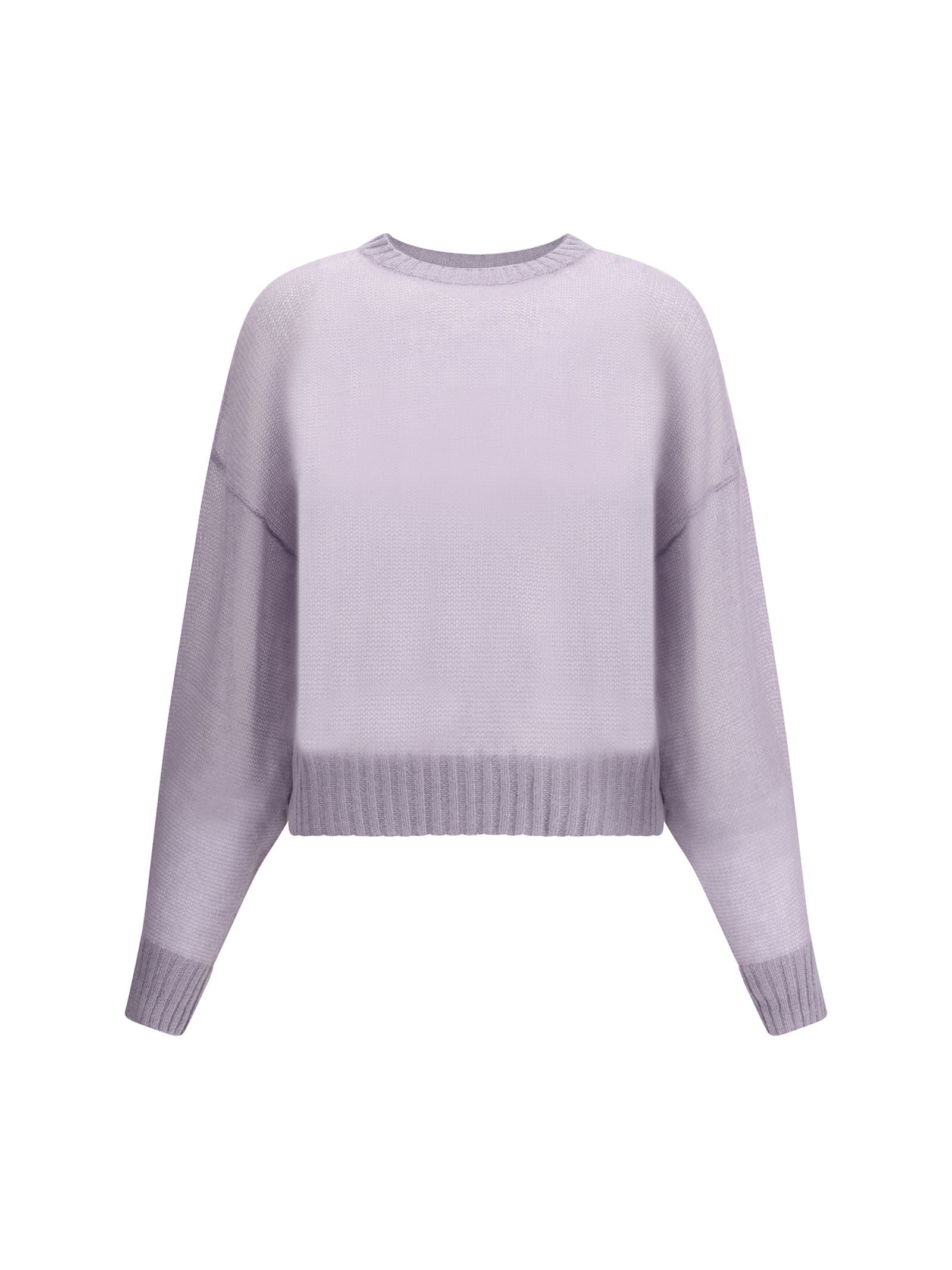 Brunello Cucinelli Wool Mohair Sweater In Purple