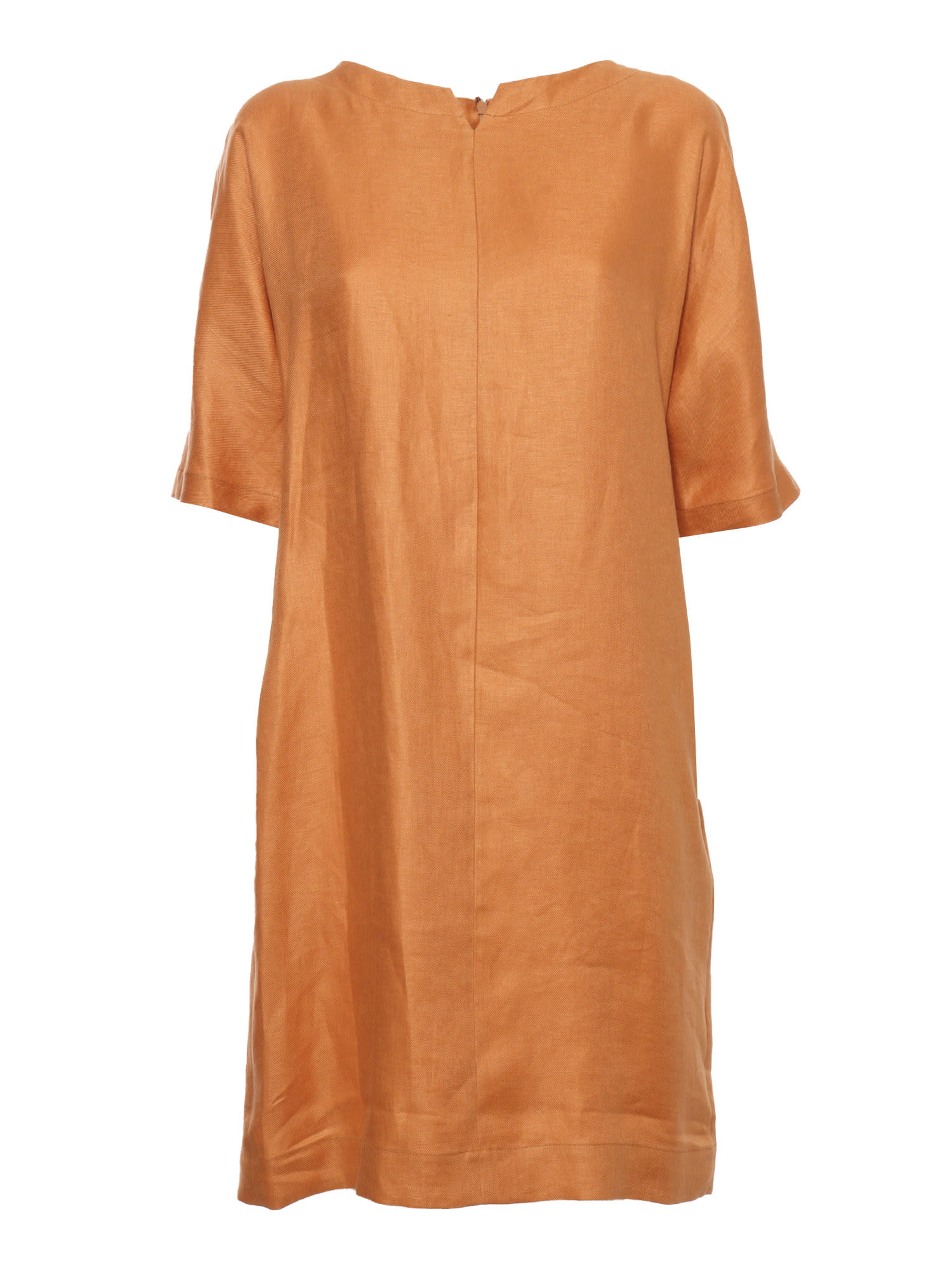 Shop Antonelli Orange Linen Dress