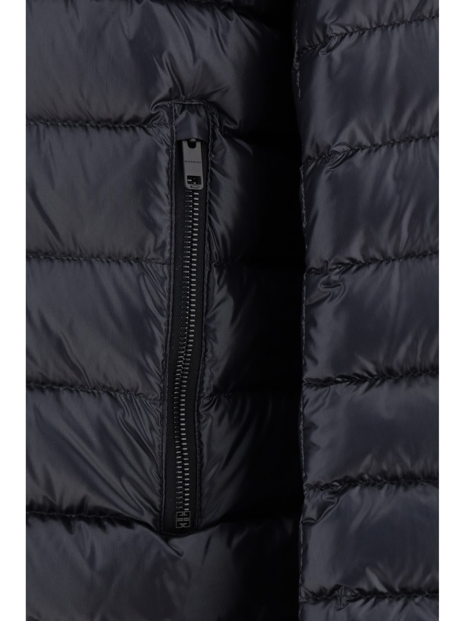 Shop Givenchy Down Jacket In Black